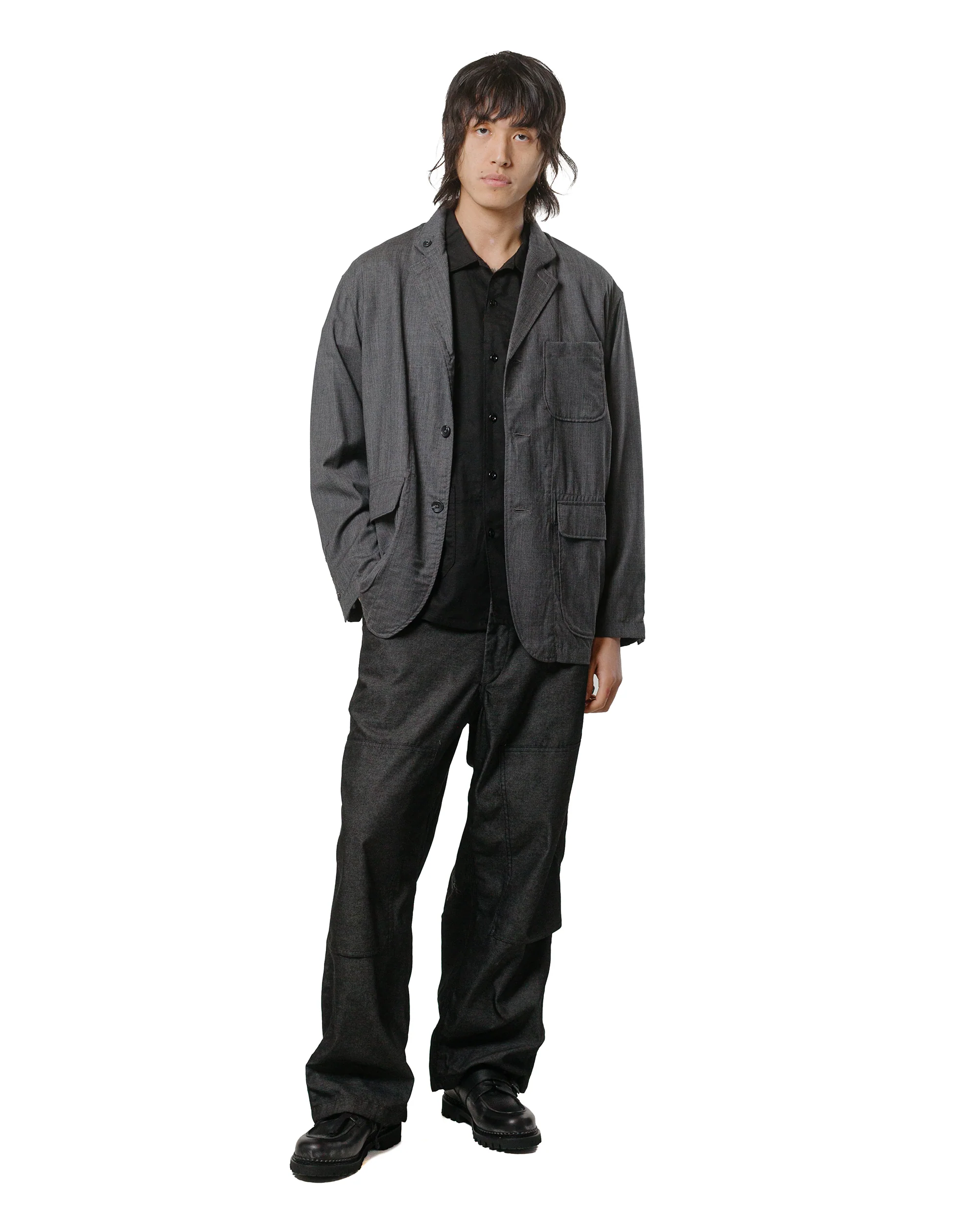 Engineered Garments Painter Pant Black CP Denim - Image 4