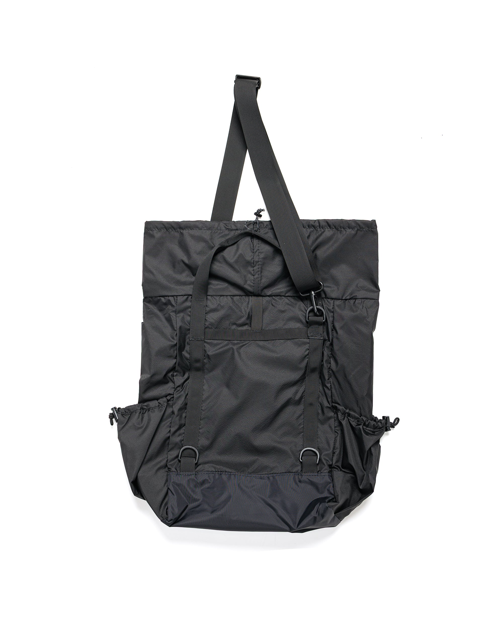 Engineered Garments UL 3 Way Bag Black Nylon Micro Ripstop - Image 5