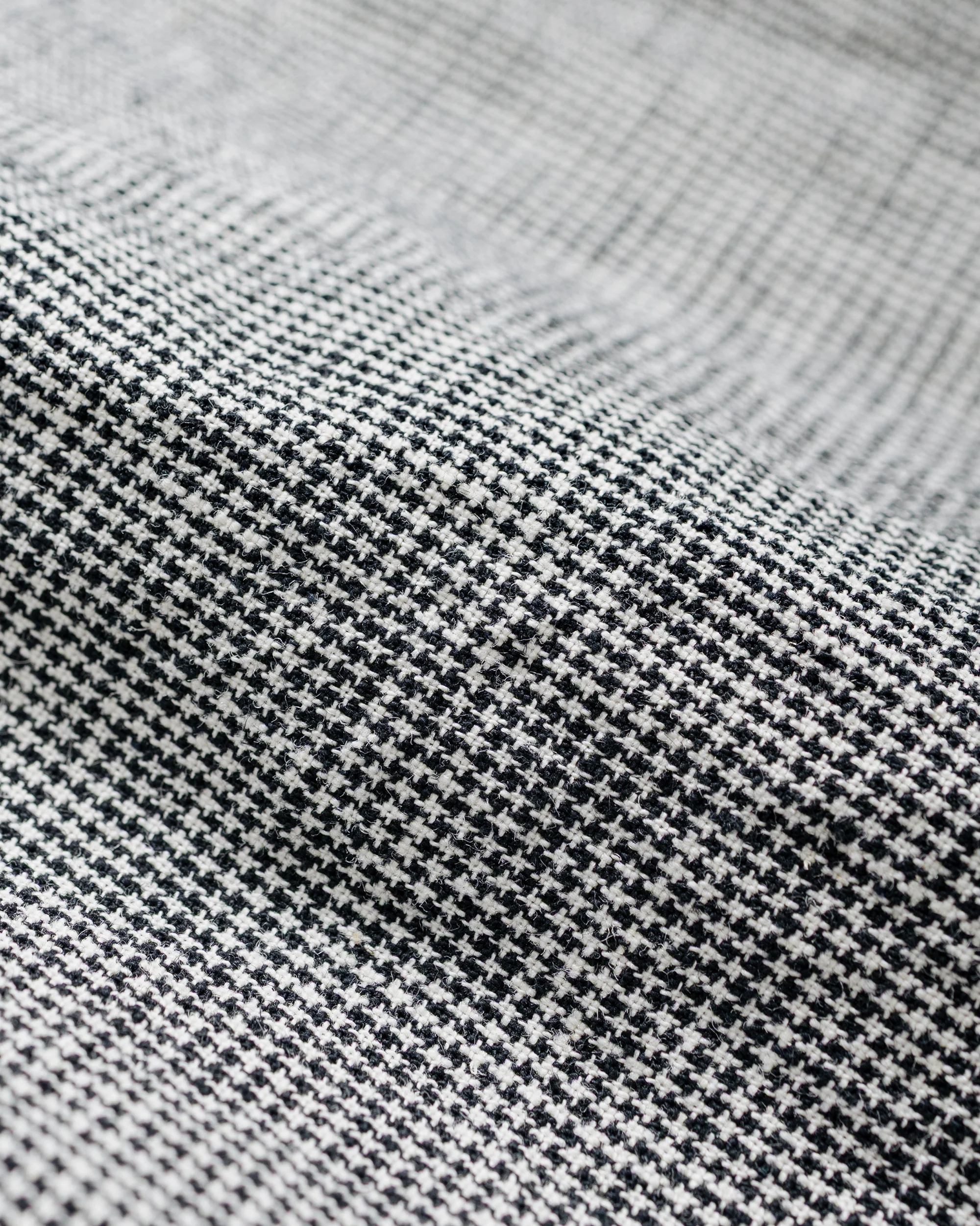 Engineered Garments Work Shirt Black/Grey CL Houndstooth - Image 6