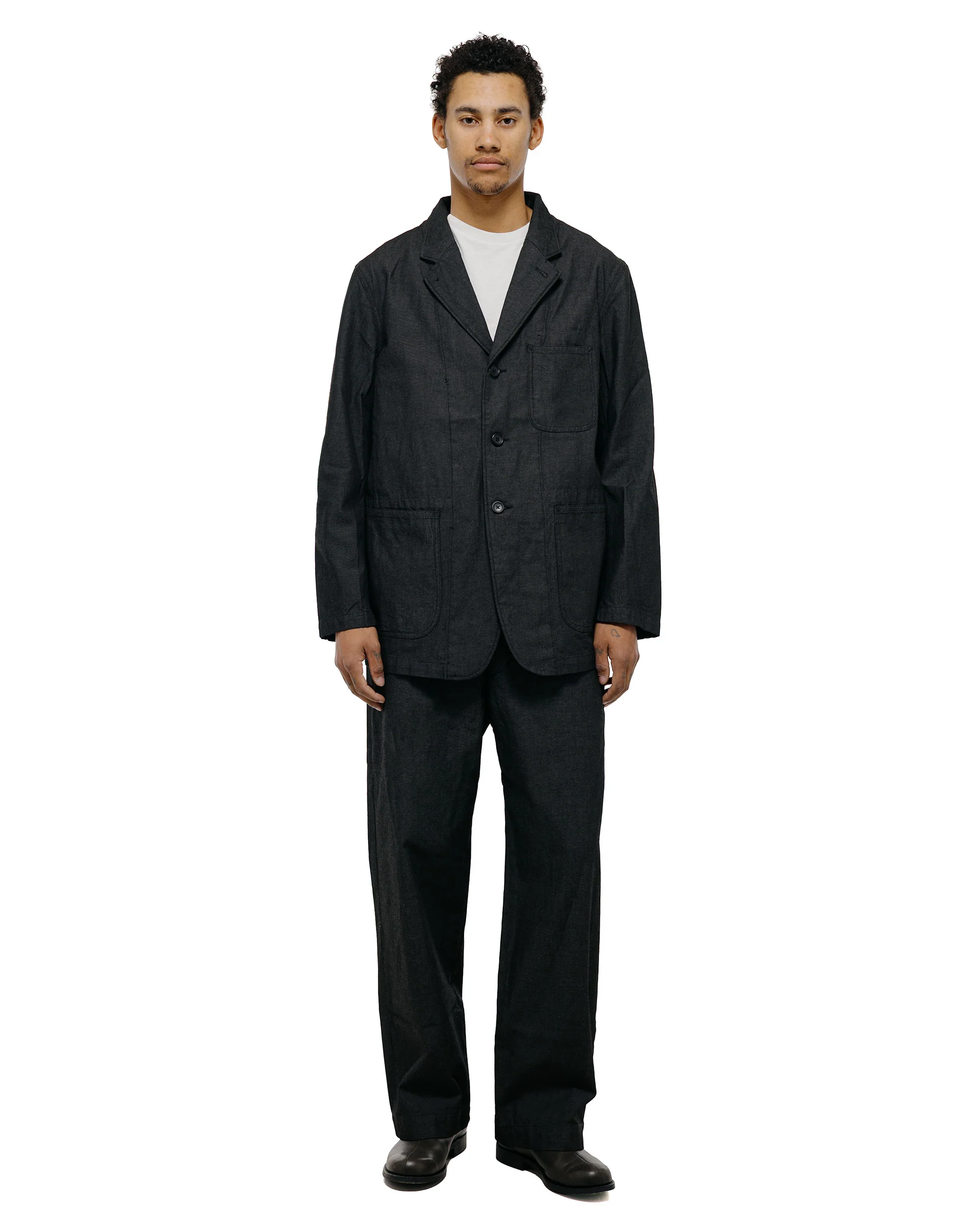 Engineered Garments Workaday Chino Pant Charcoal Cotton Heavy Oxford - Image 5