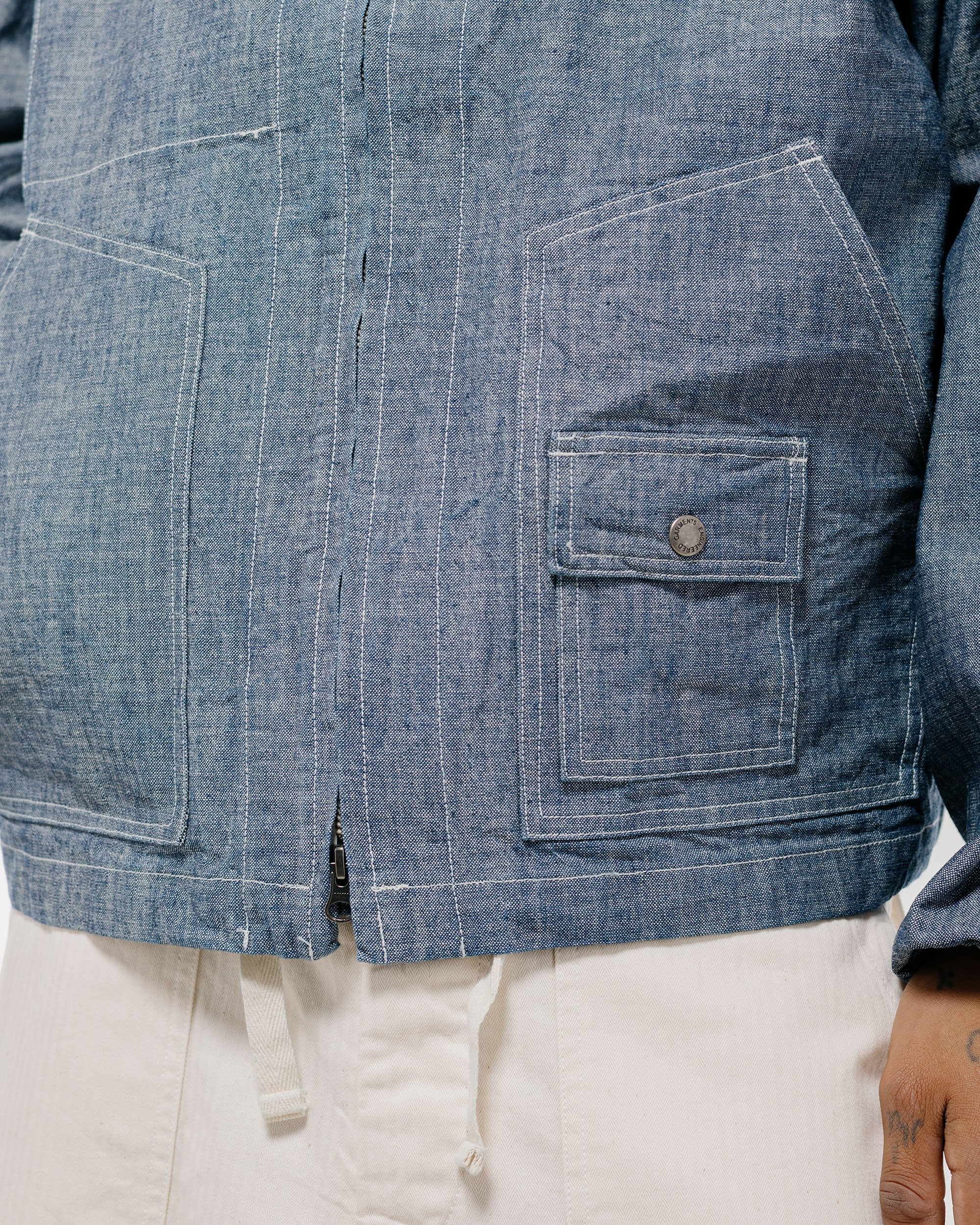 Engineered Garments Workaday Deck Parka Indigo 10oz Sea Canvas - Image 3