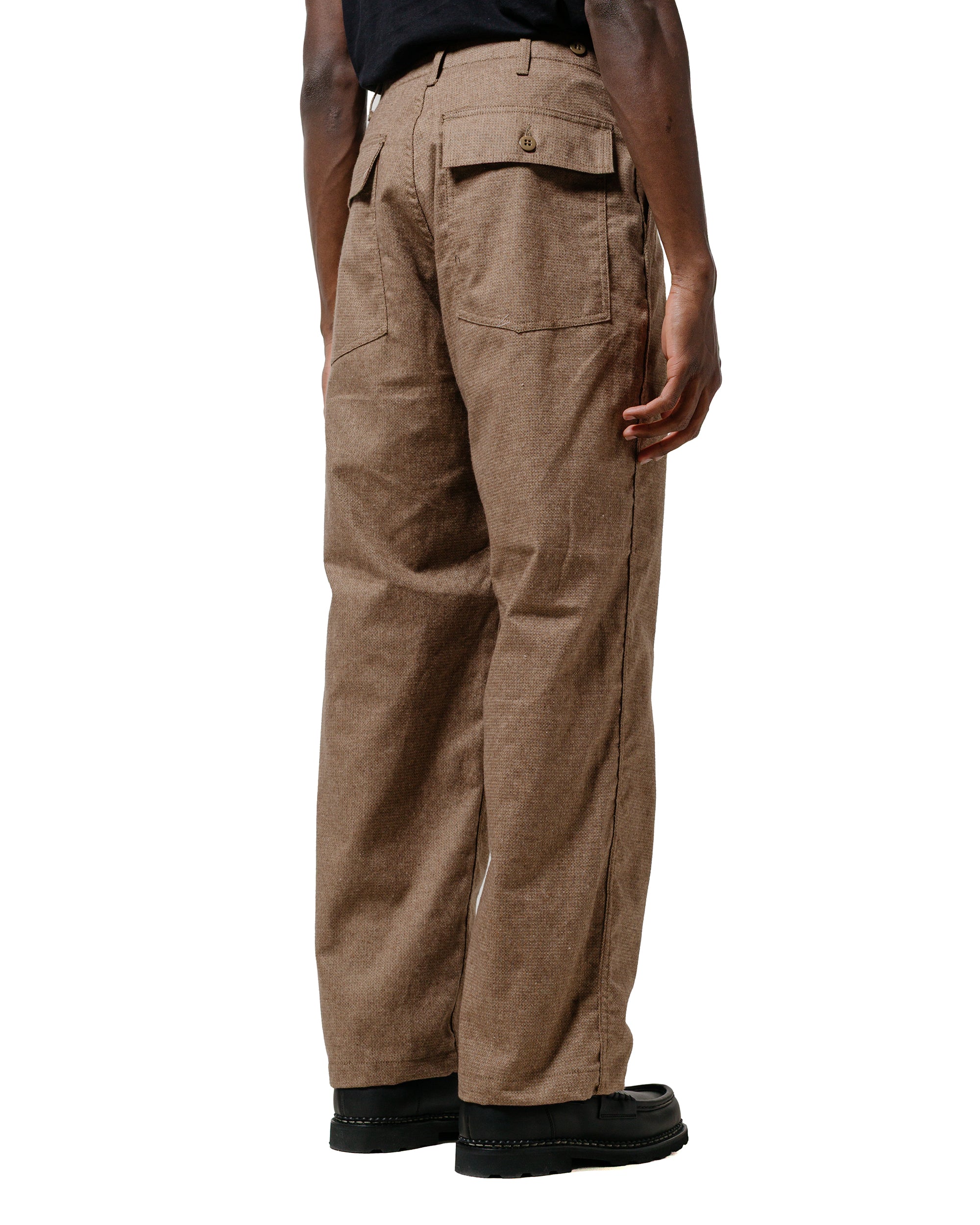 Engineered Garments Workaday Fatigue Pant Brown CP Homespun - Image 3
