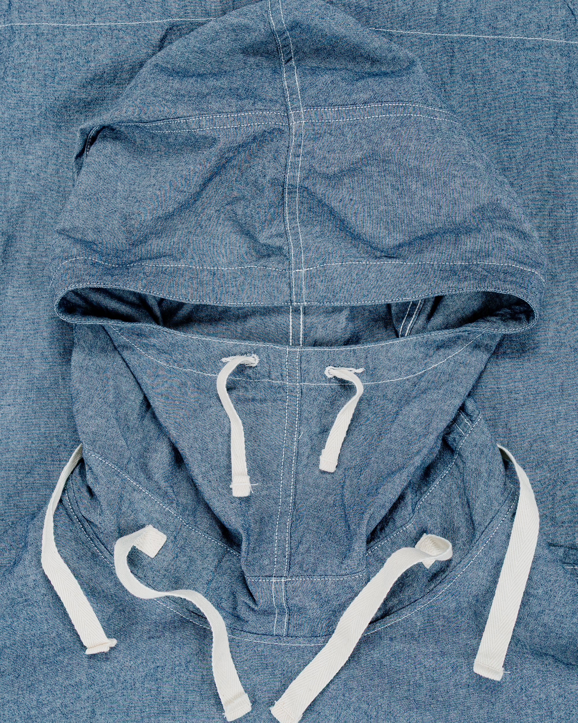 Engineered Garments Workaday Salvage Smock Indigo 4.5oz Cotton Chambray - Image 5