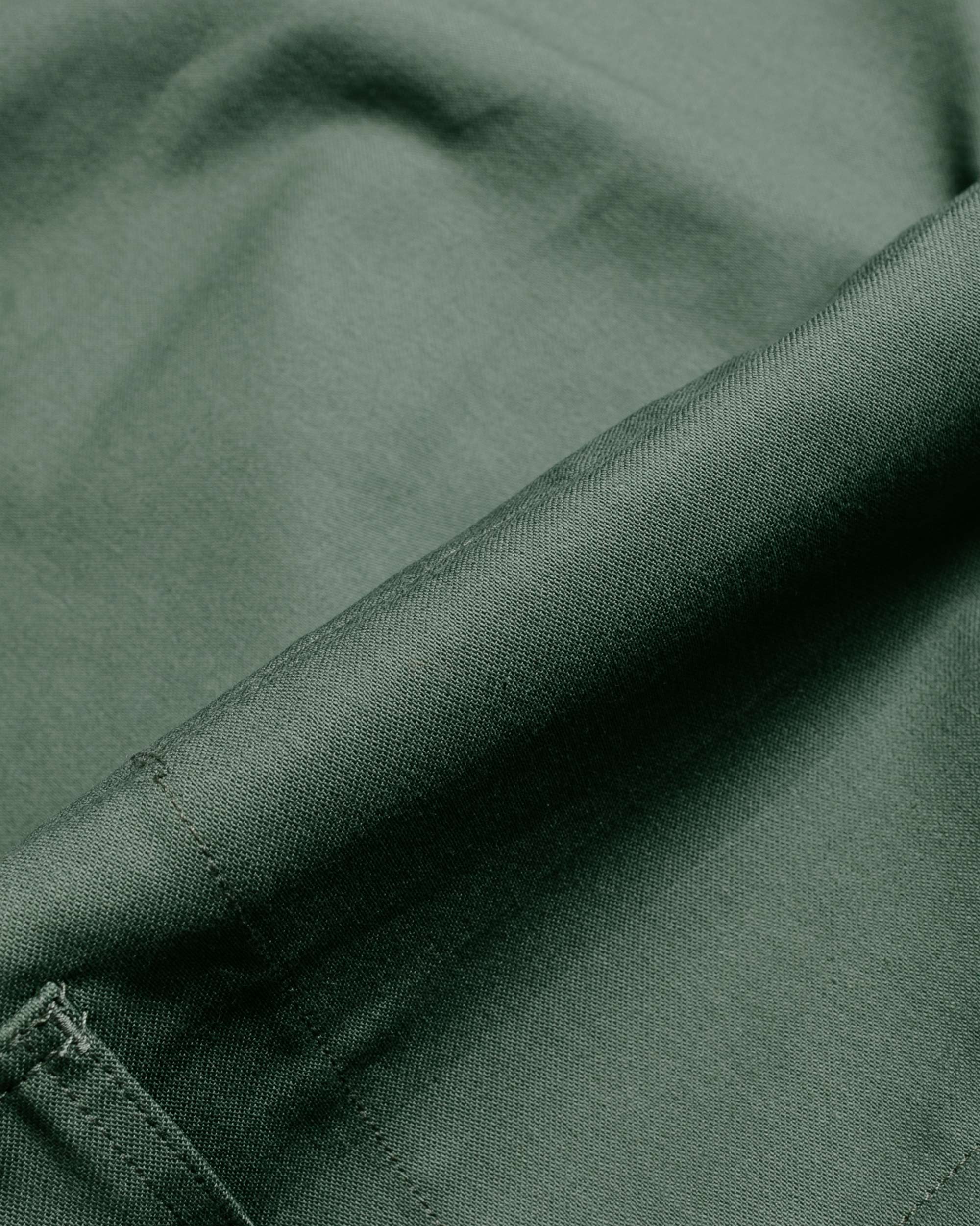 Engineered Garments Workaday Shawl Collar Jacket Olive Cotton Reverse Sateen - Image 5