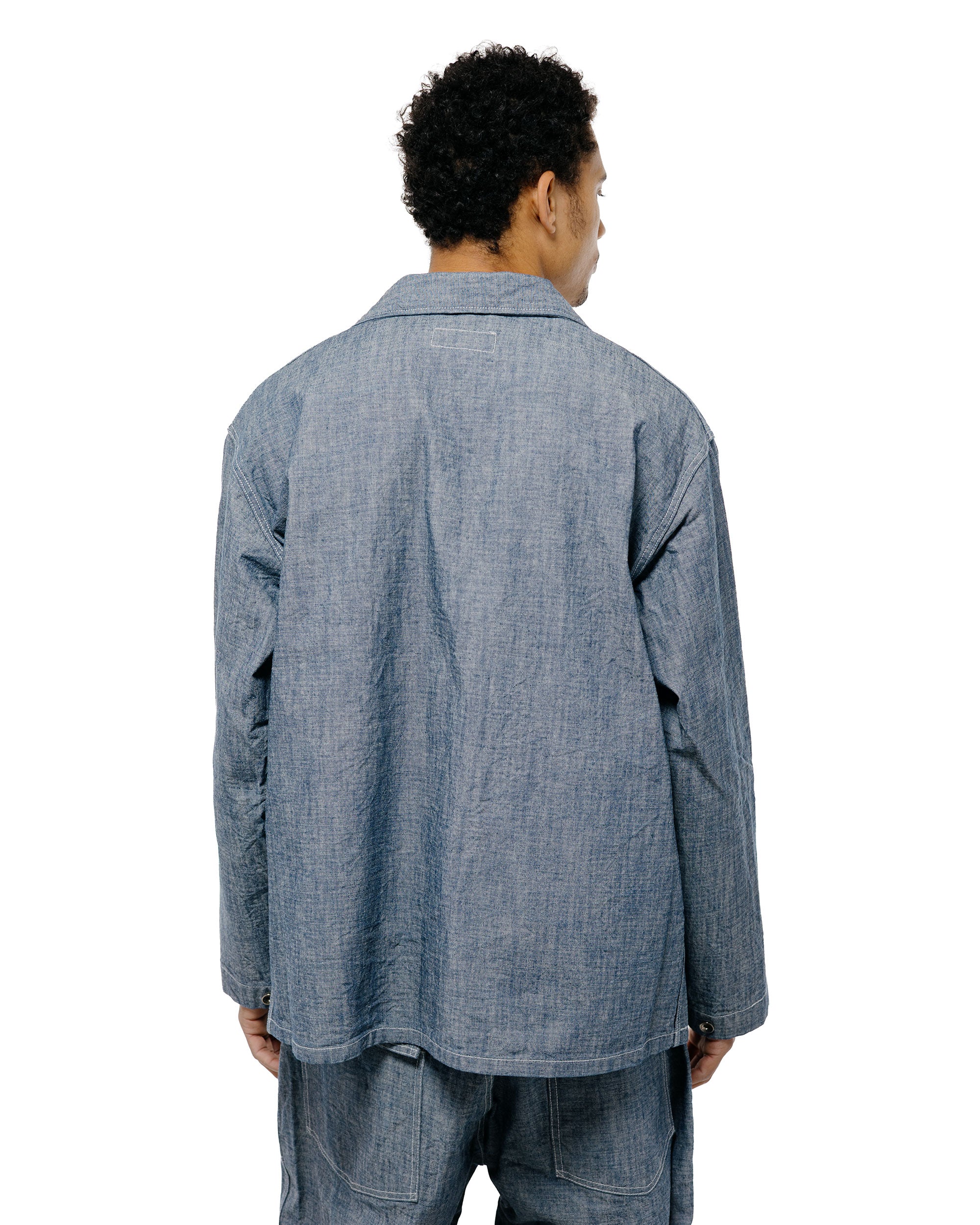 Engineered Garments Workaday Utility Jacket Indigo 10oz Sea Canvas - Image 4