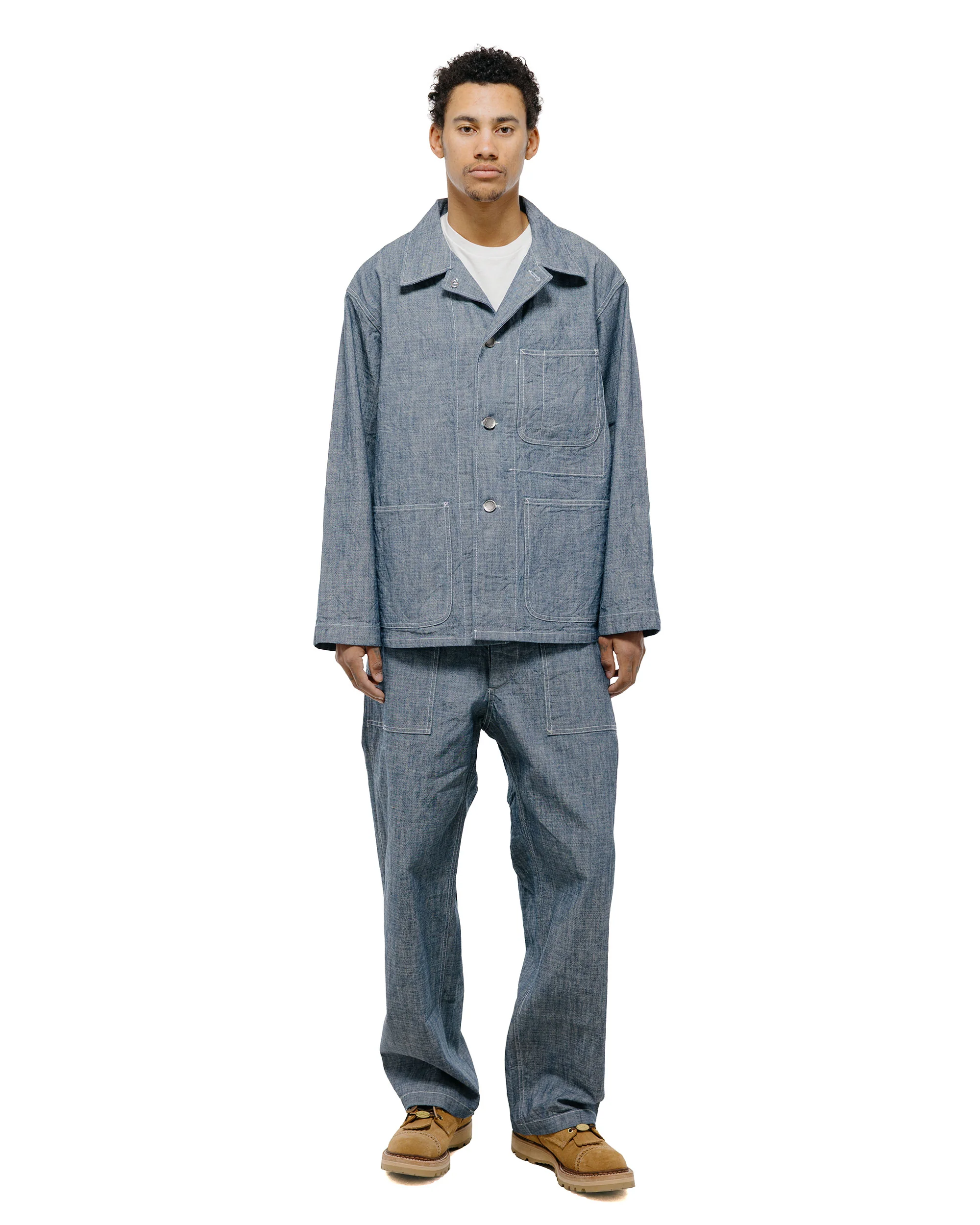 Engineered Garments Workaday Utility Jacket Indigo 10oz Sea Canvas - Image 5