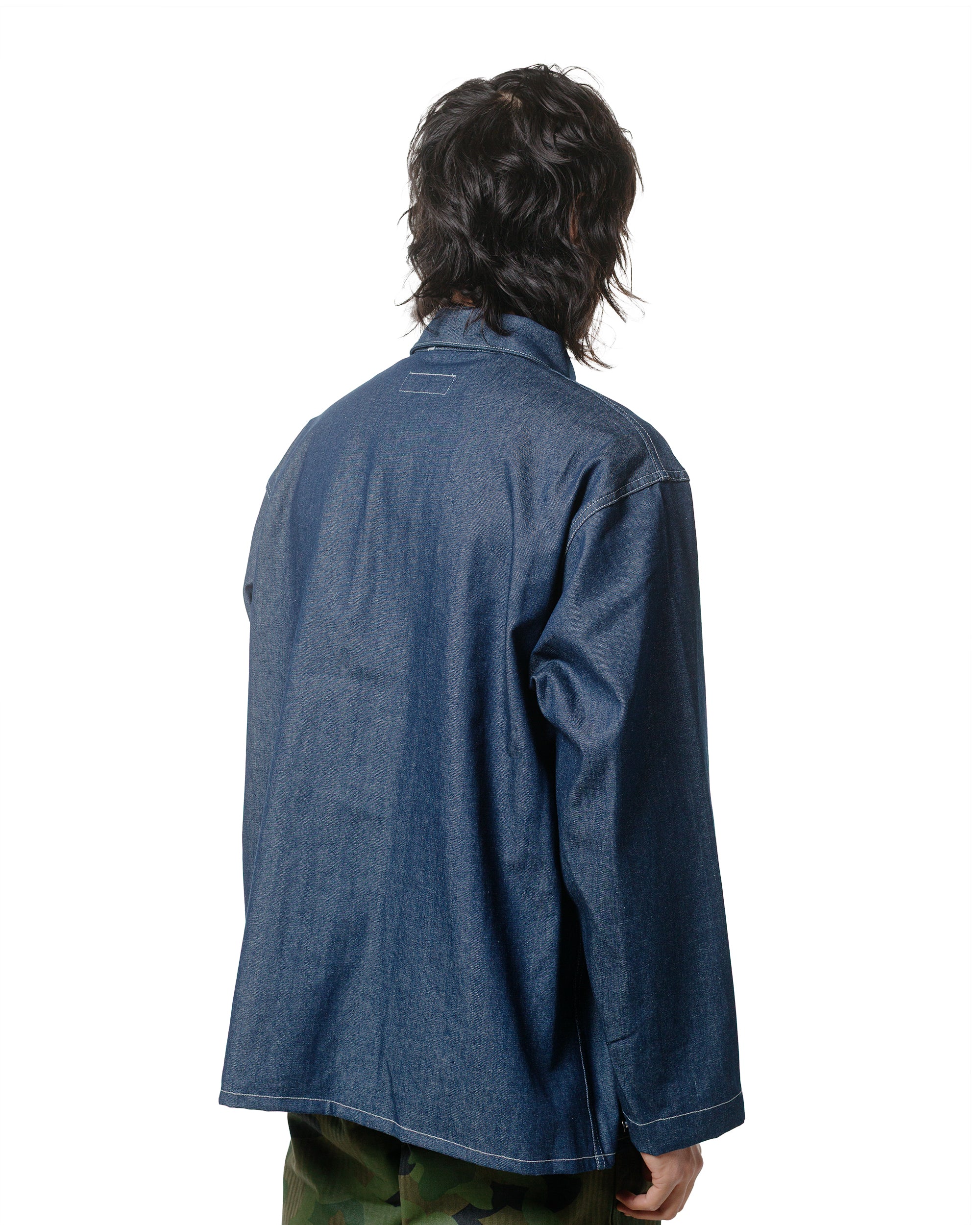 Engineered Garments Workaday Utility Jacket Indigo Industrial 8oz Denim - Image 3