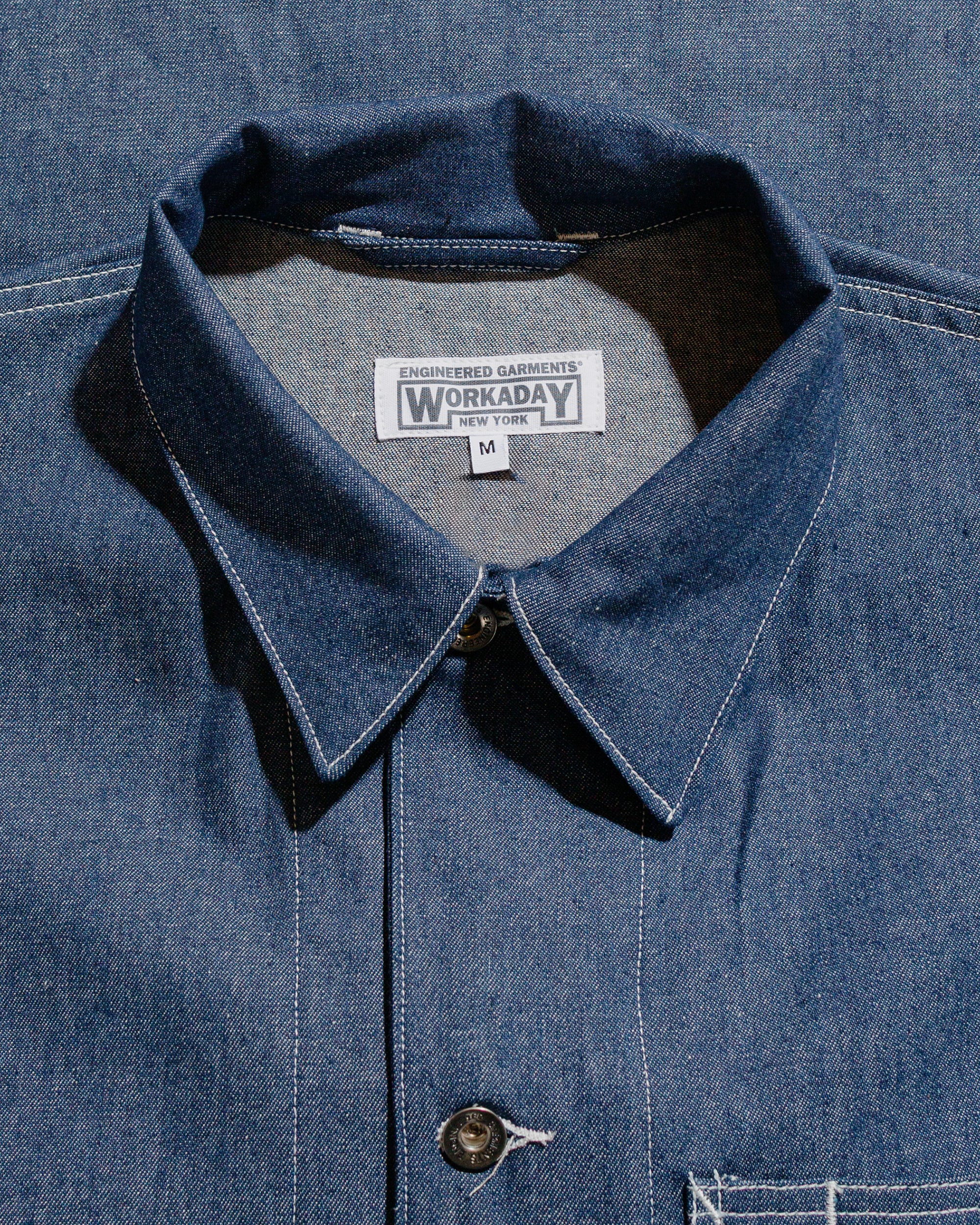 Engineered Garments Workaday Utility Jacket Indigo Industrial 8oz Denim - Image 5