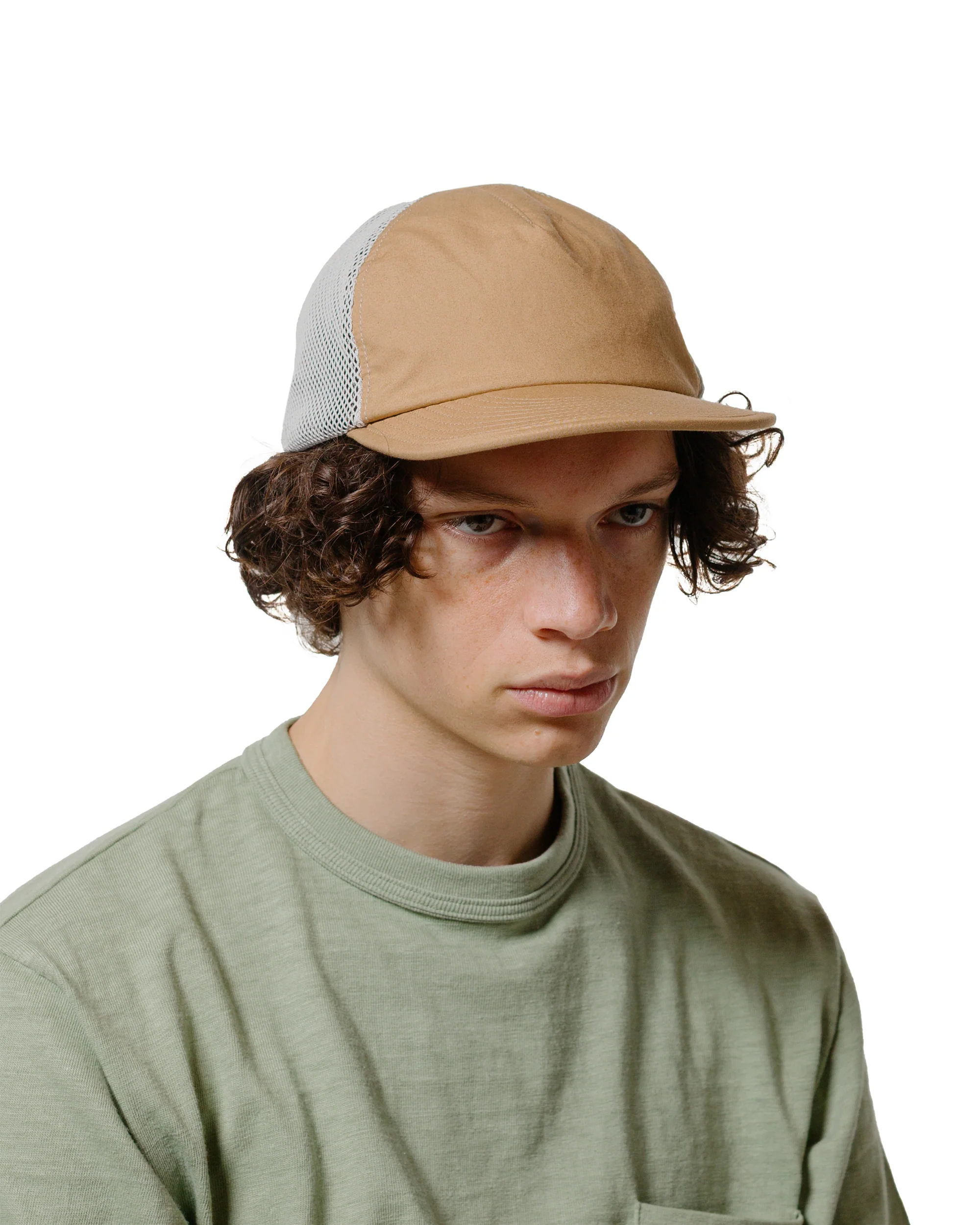 Found Feather 5 Panel Baseball Cap Typewriter Cloth Brown - Image 2