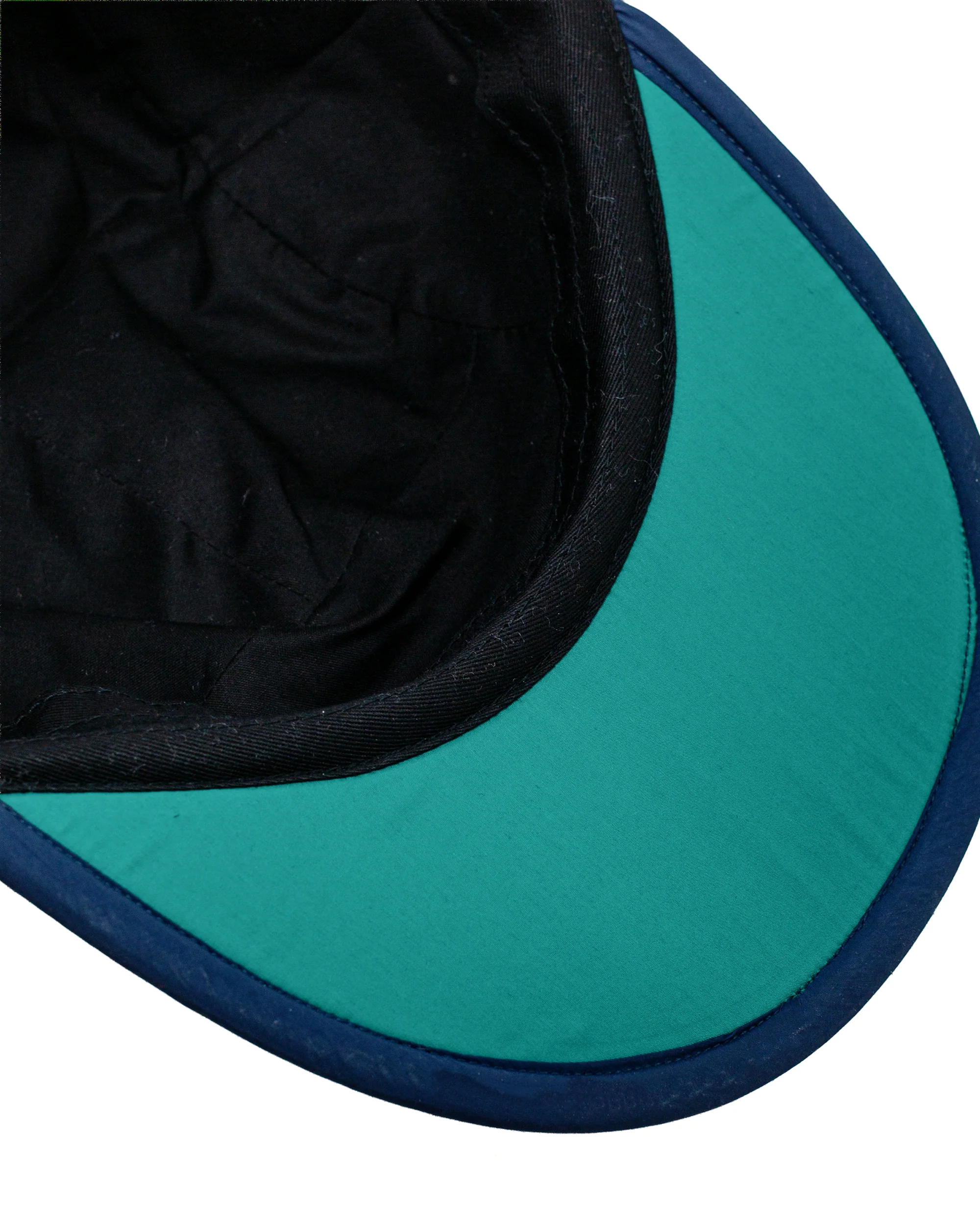 Found Feather 5 Panel Jet Cap Polar Fleece Grey Navy - Image 3