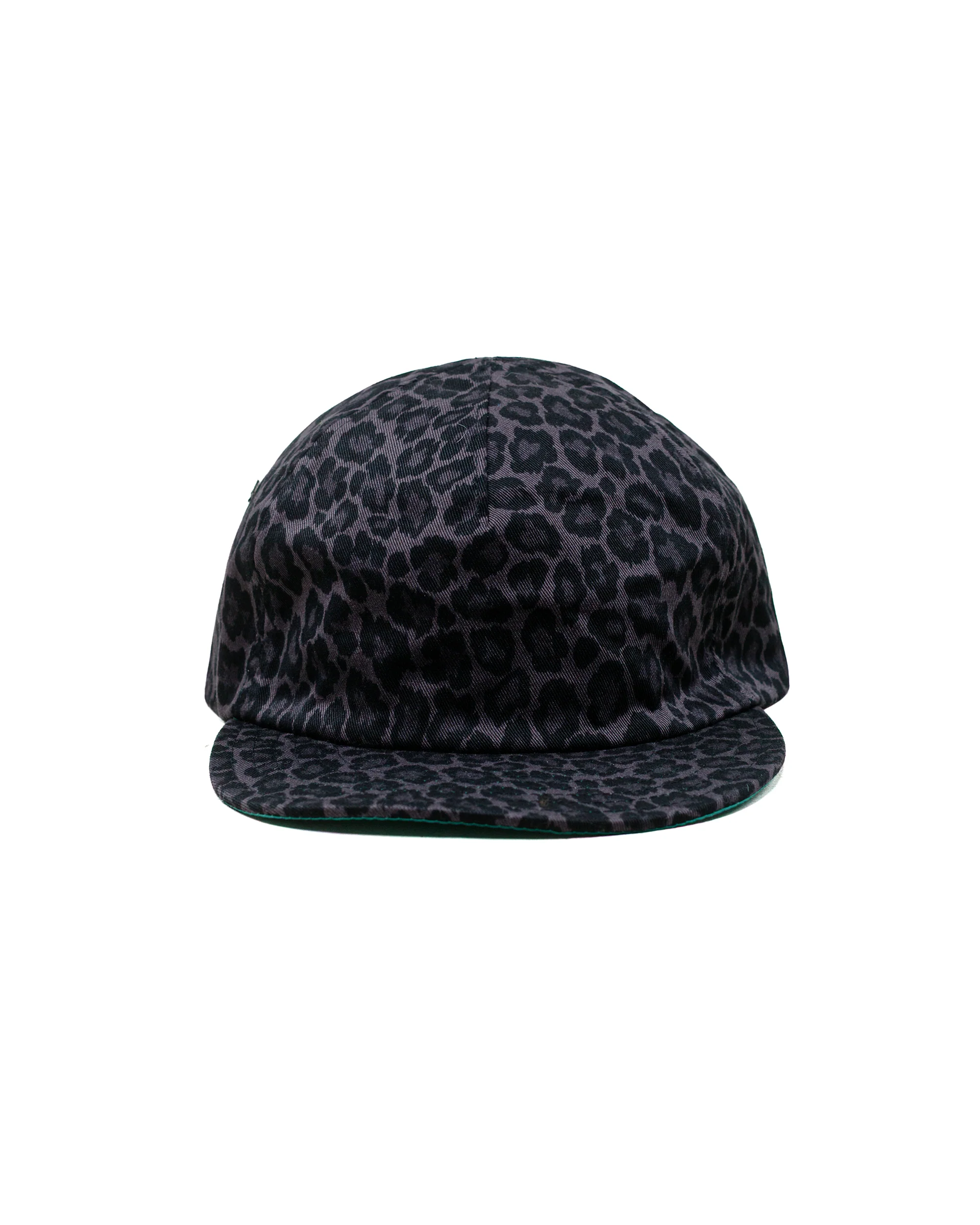 Found Feather 5 Panel Trucker Cap Cotton Twill Leopard