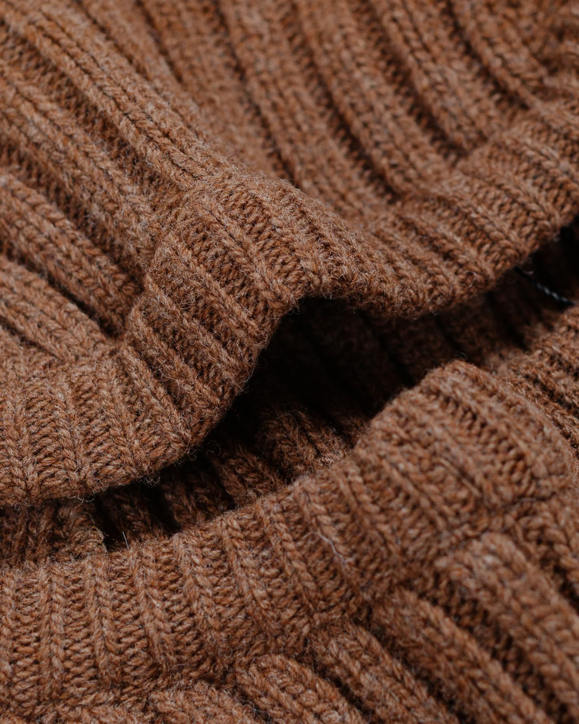Found Feather Balaclava Lambswool Brown - Image 2