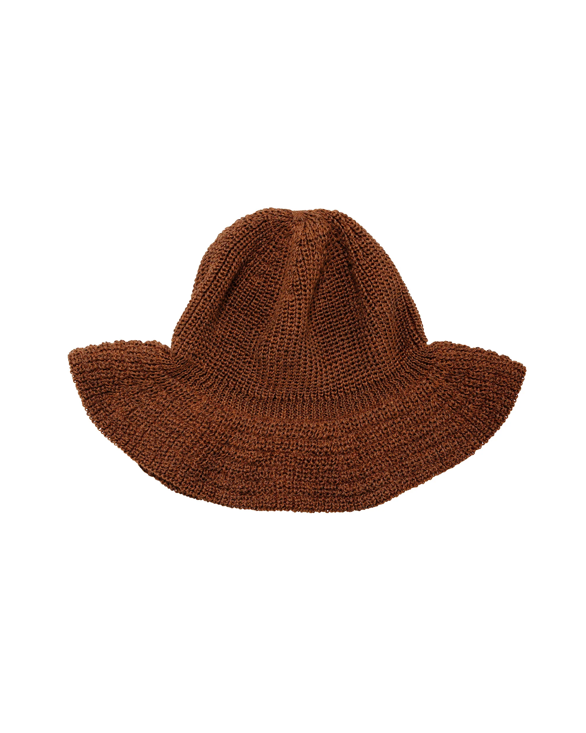 Found Feather Bell Hat Brown