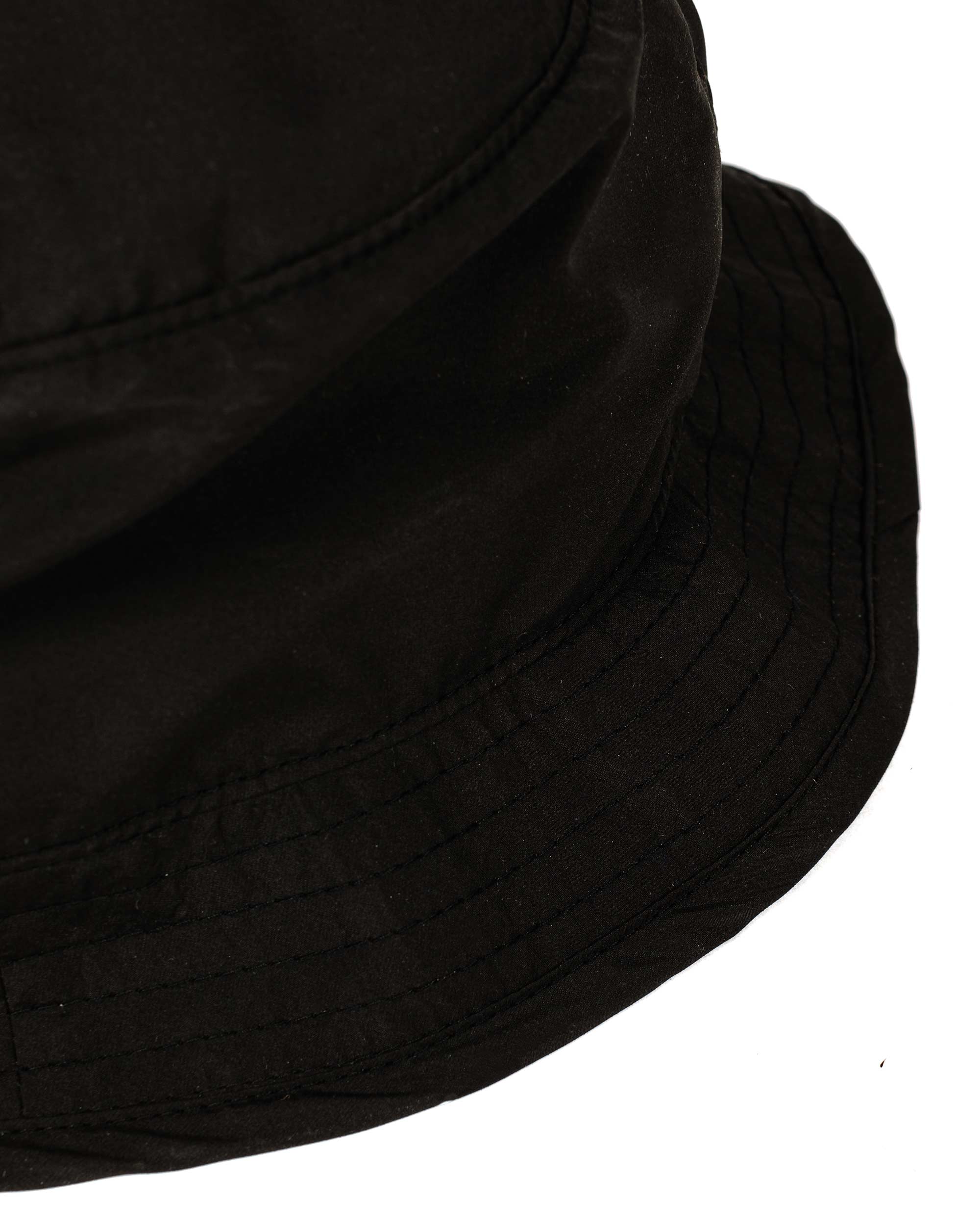 Found Feather Boonie Crusher Hat Poly Dyed Taffeta Black - Image 4