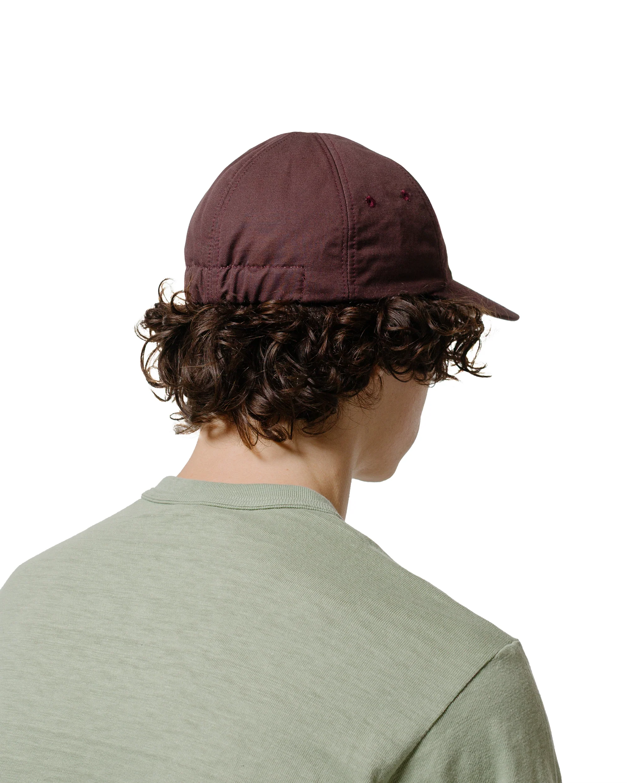 Found Feather Classic 6 Panel Cap Cotton Linen Poly Dyed Weather Muted Purple - Image 3