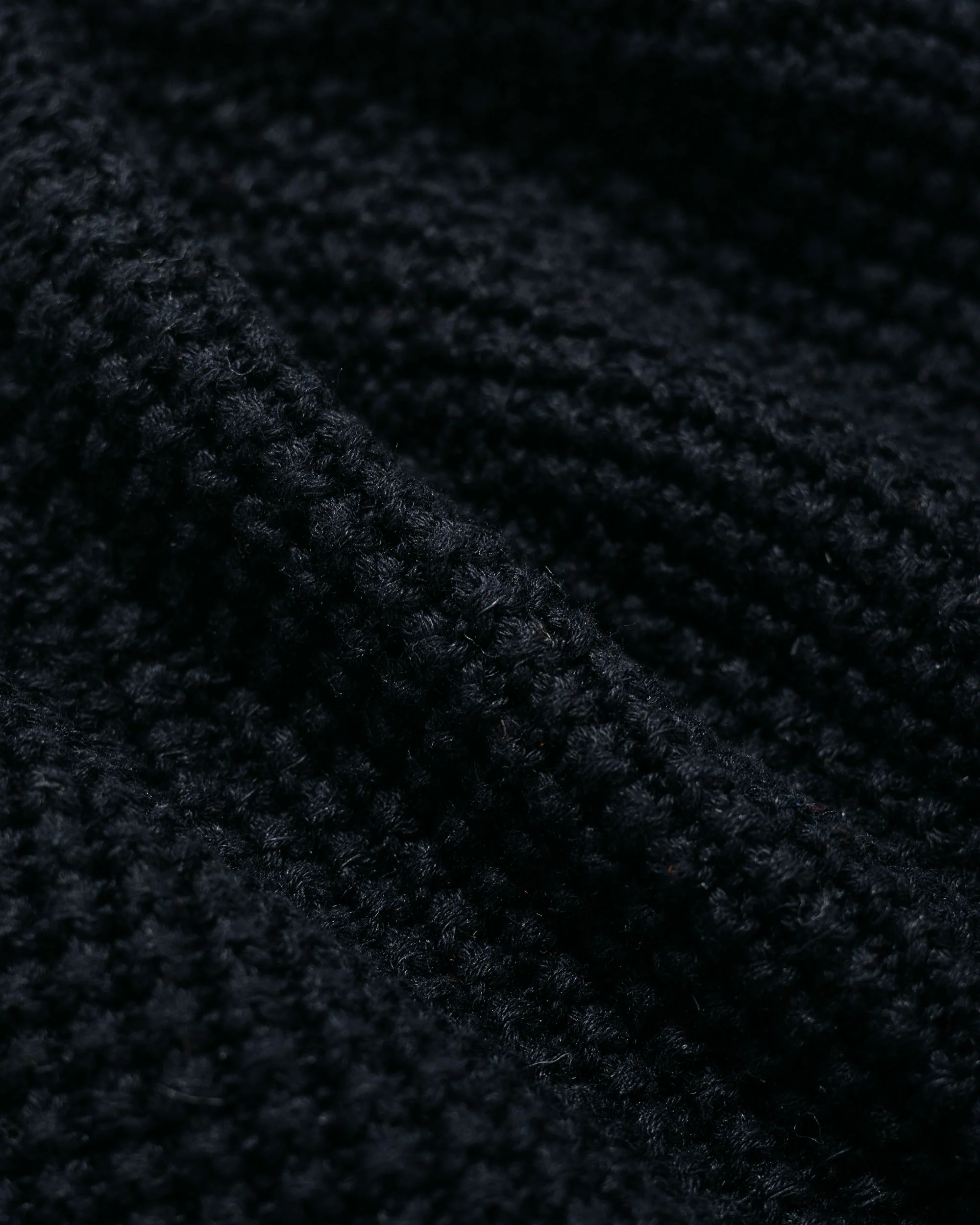 Found Feather Knit Bucket Hat Black - Image 2