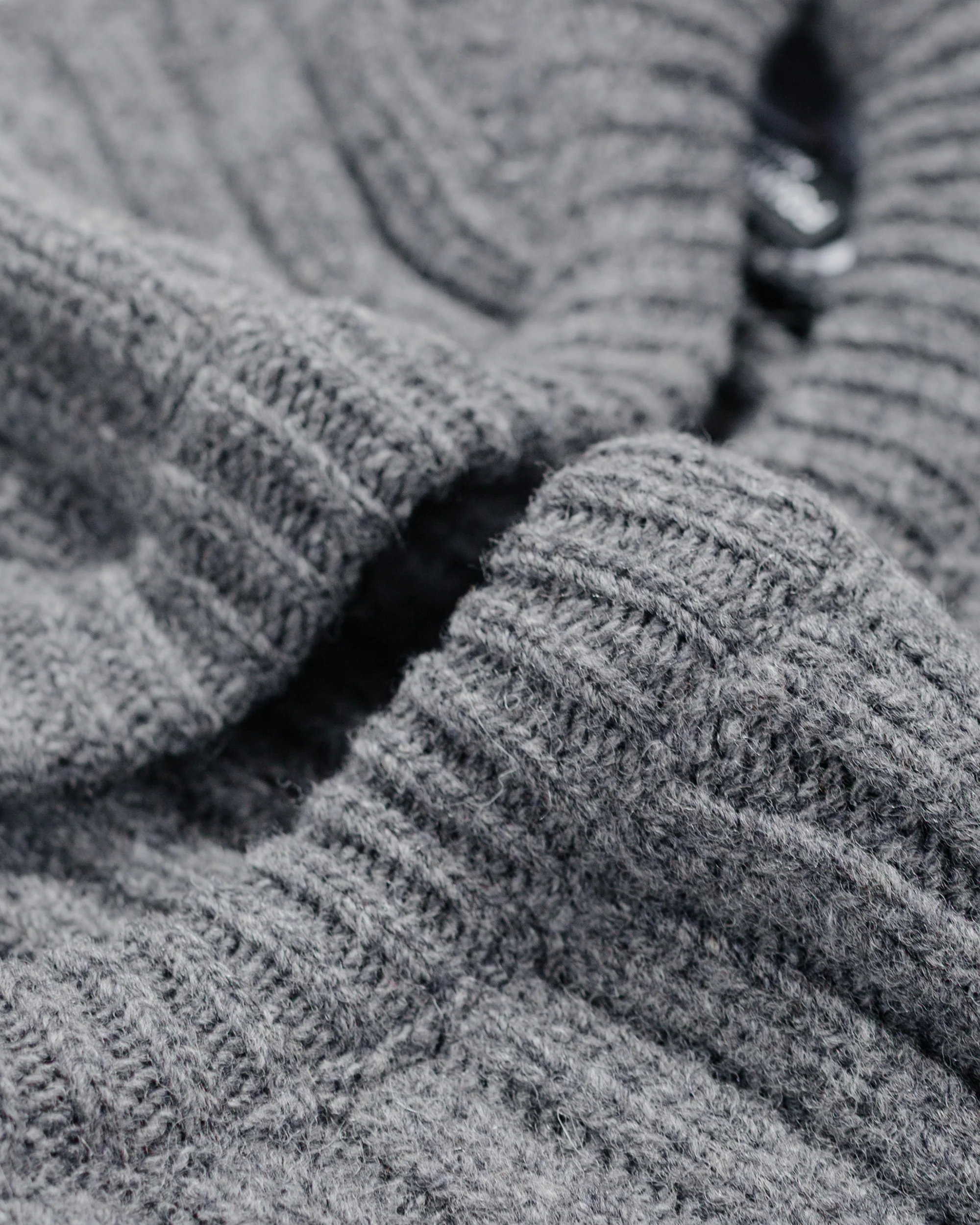 Found Feather Lost & Found Balaclava Lambswool Charcoal - Image 2