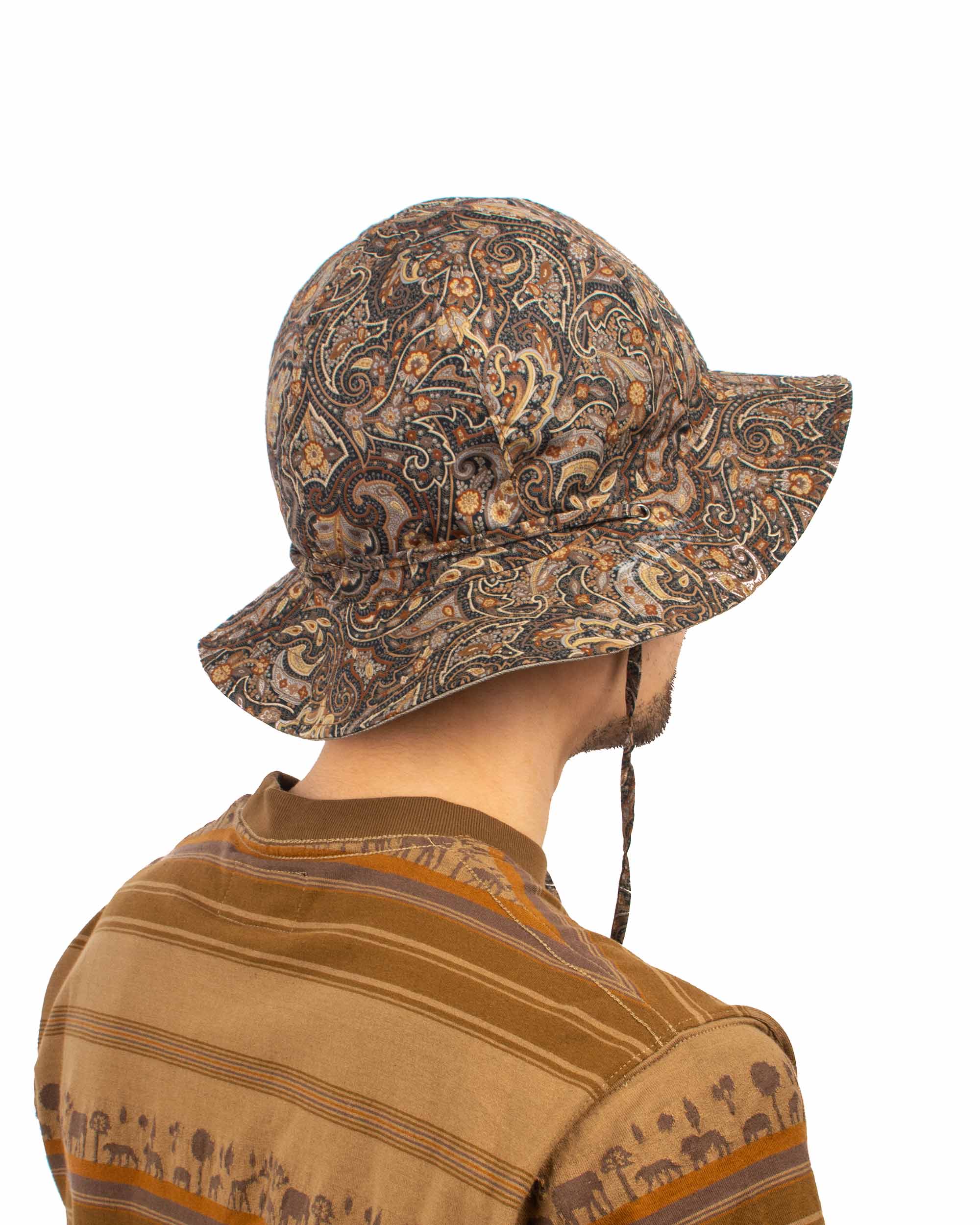 Found Feather Military Sun Hat (Reversible) Paisley + Yoryu Wasabi - Image 3