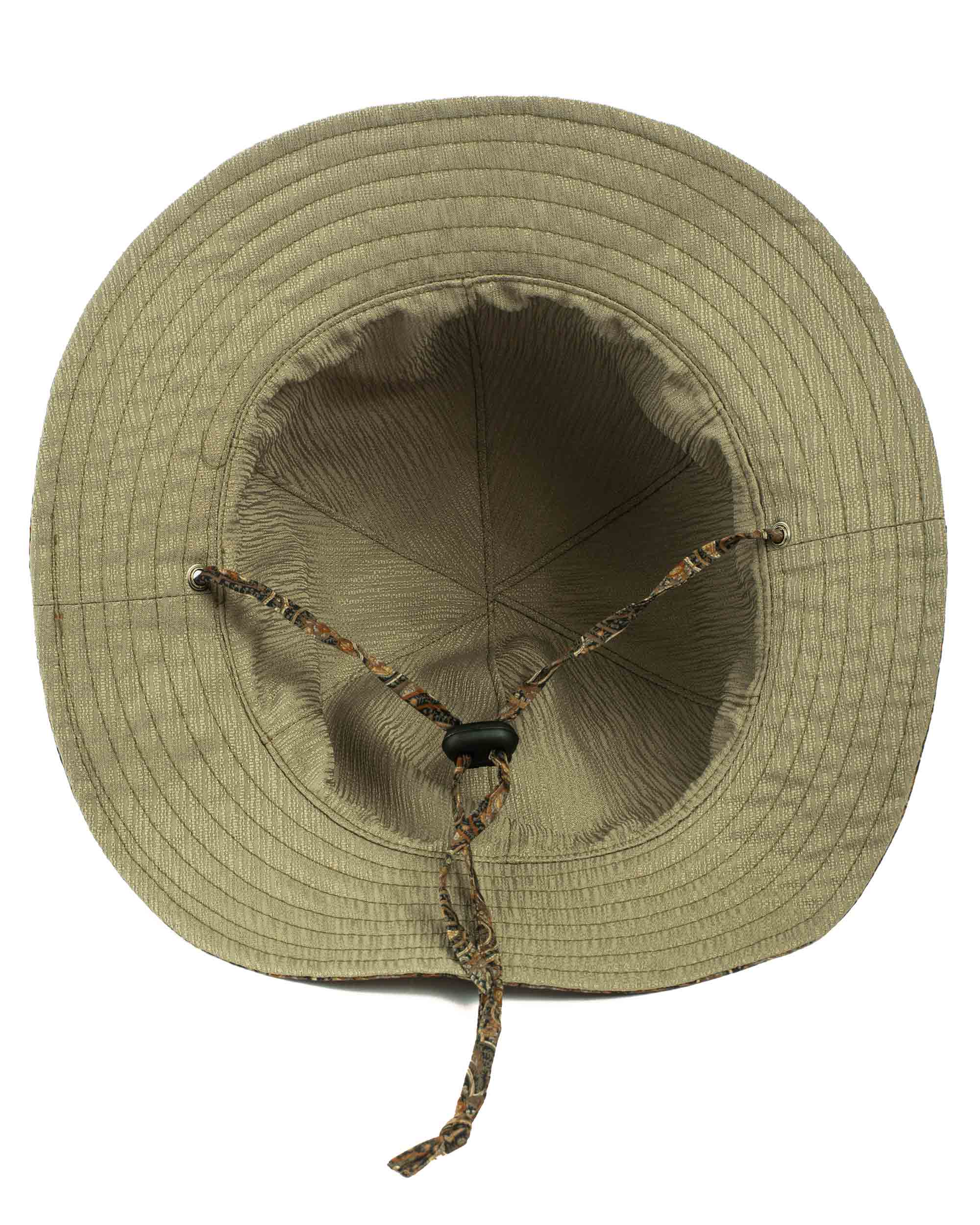 Found Feather Military Sun Hat (Reversible) Paisley + Yoryu Wasabi - Image 5
