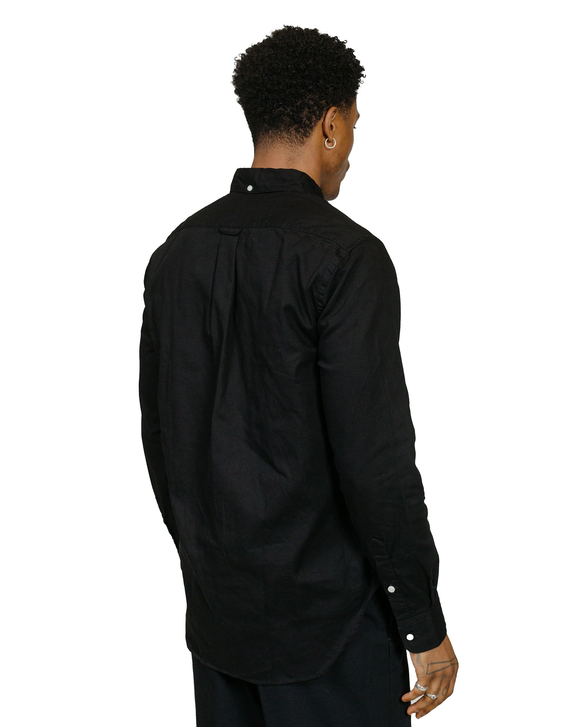 Gitman Vintage Bros. Black Overdye Oxford Long Sleeve - Image 3