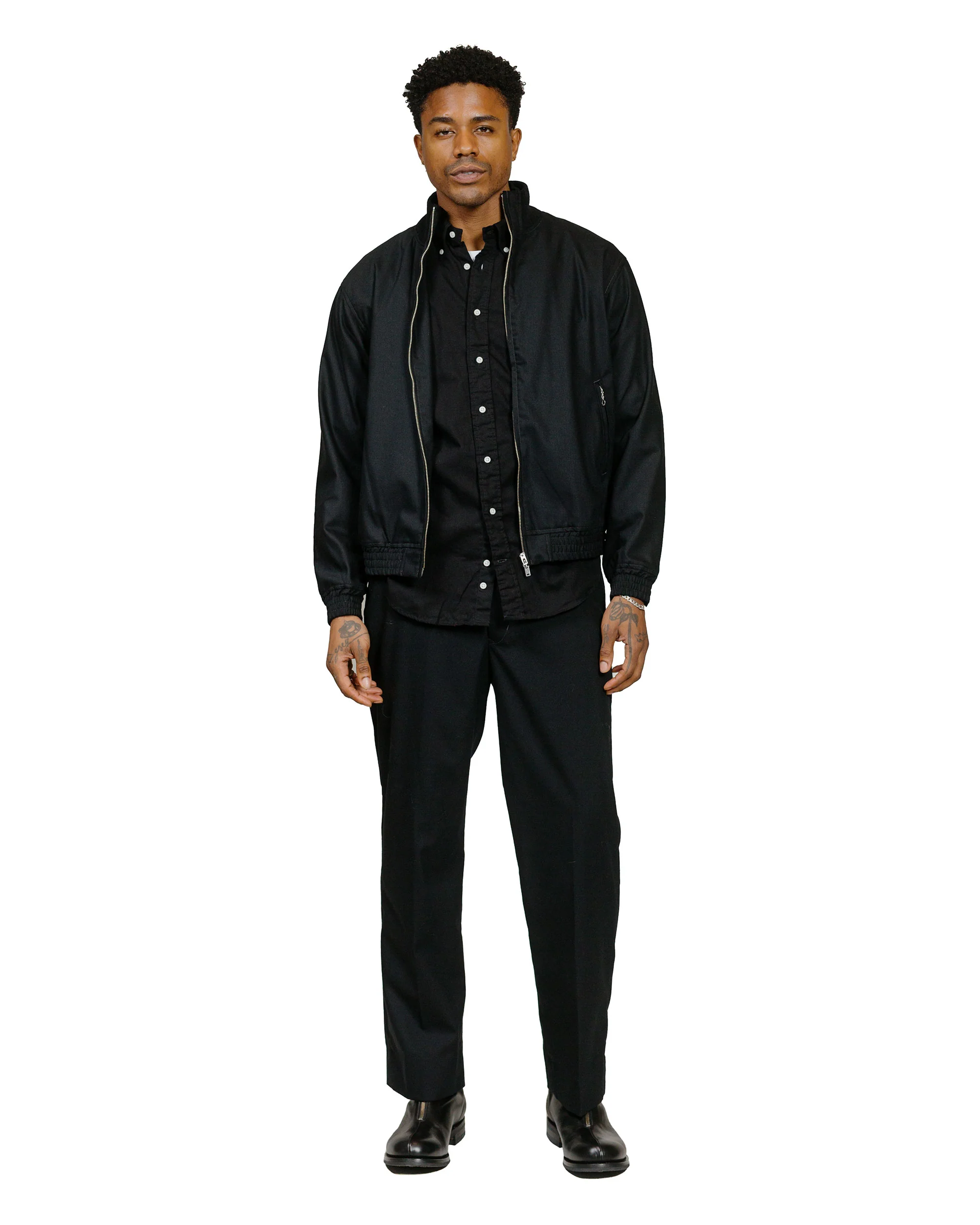 Gitman Vintage Bros. Black Overdye Oxford Long Sleeve - Image 4