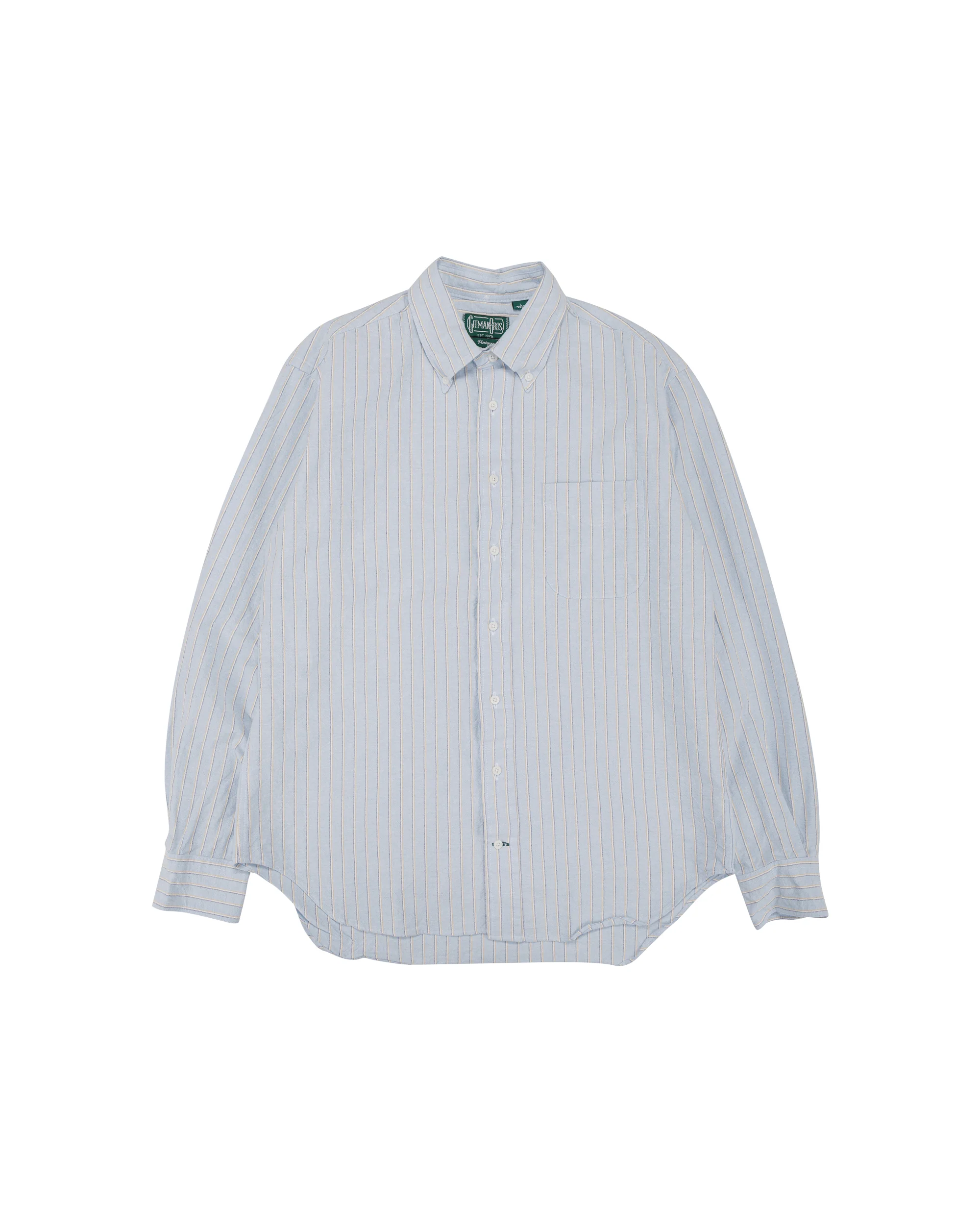 Gitman Vintage Bros. Blue Japanese Striped Oxford