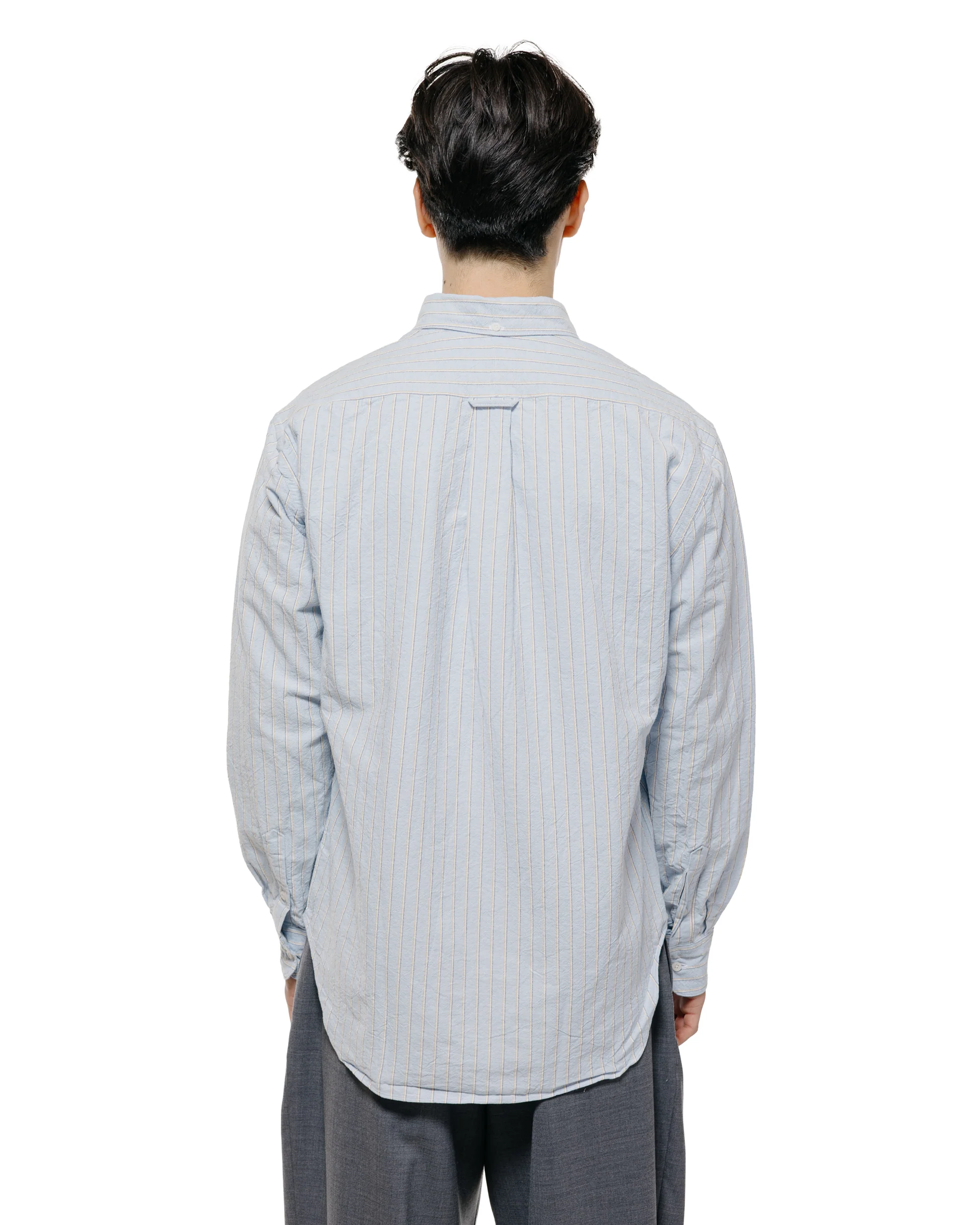 Gitman Vintage Bros. Blue Japanese Striped Oxford - Image 3