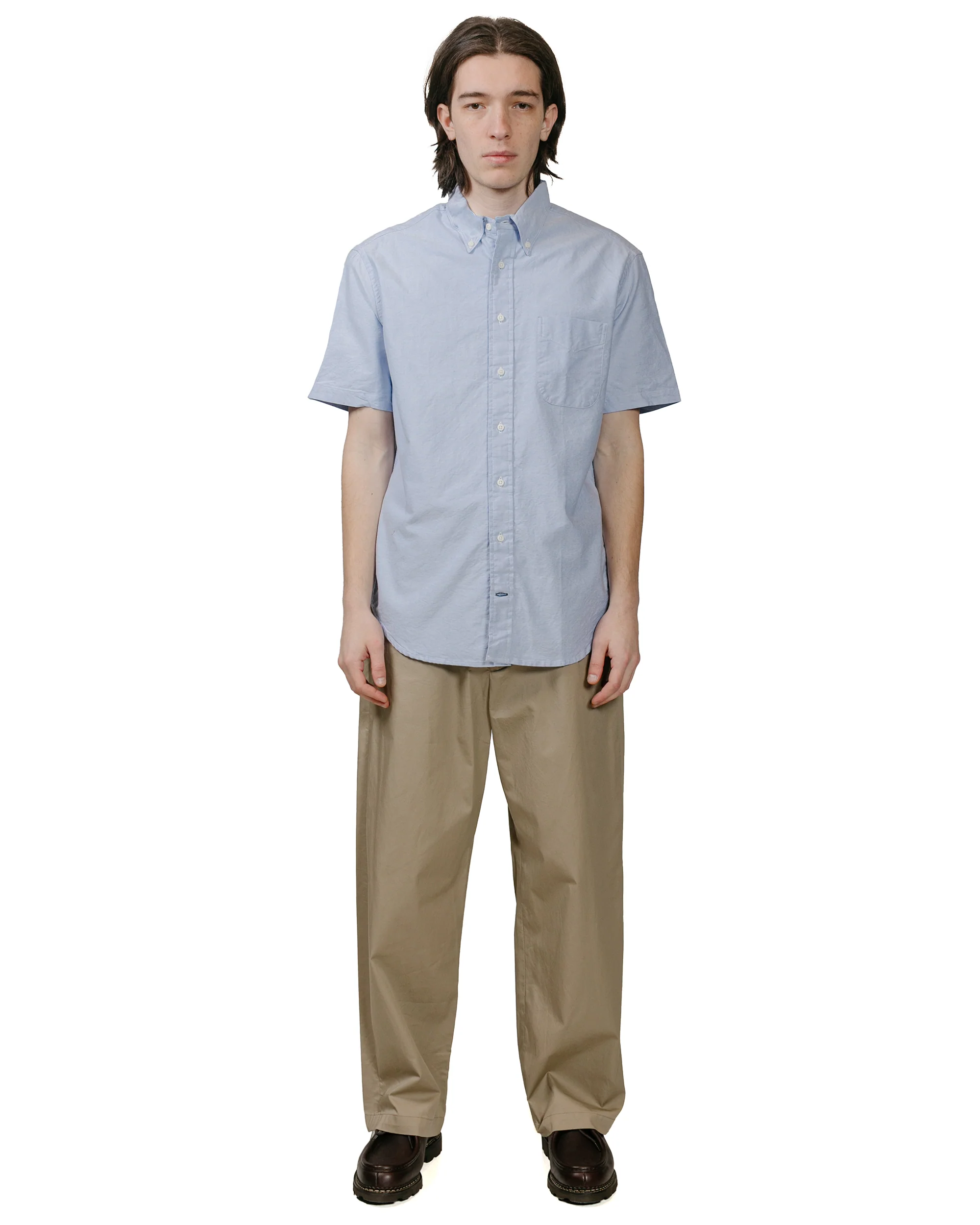 Gitman Vintage Bros. Blue Oxford Short Sleeve - Image 4