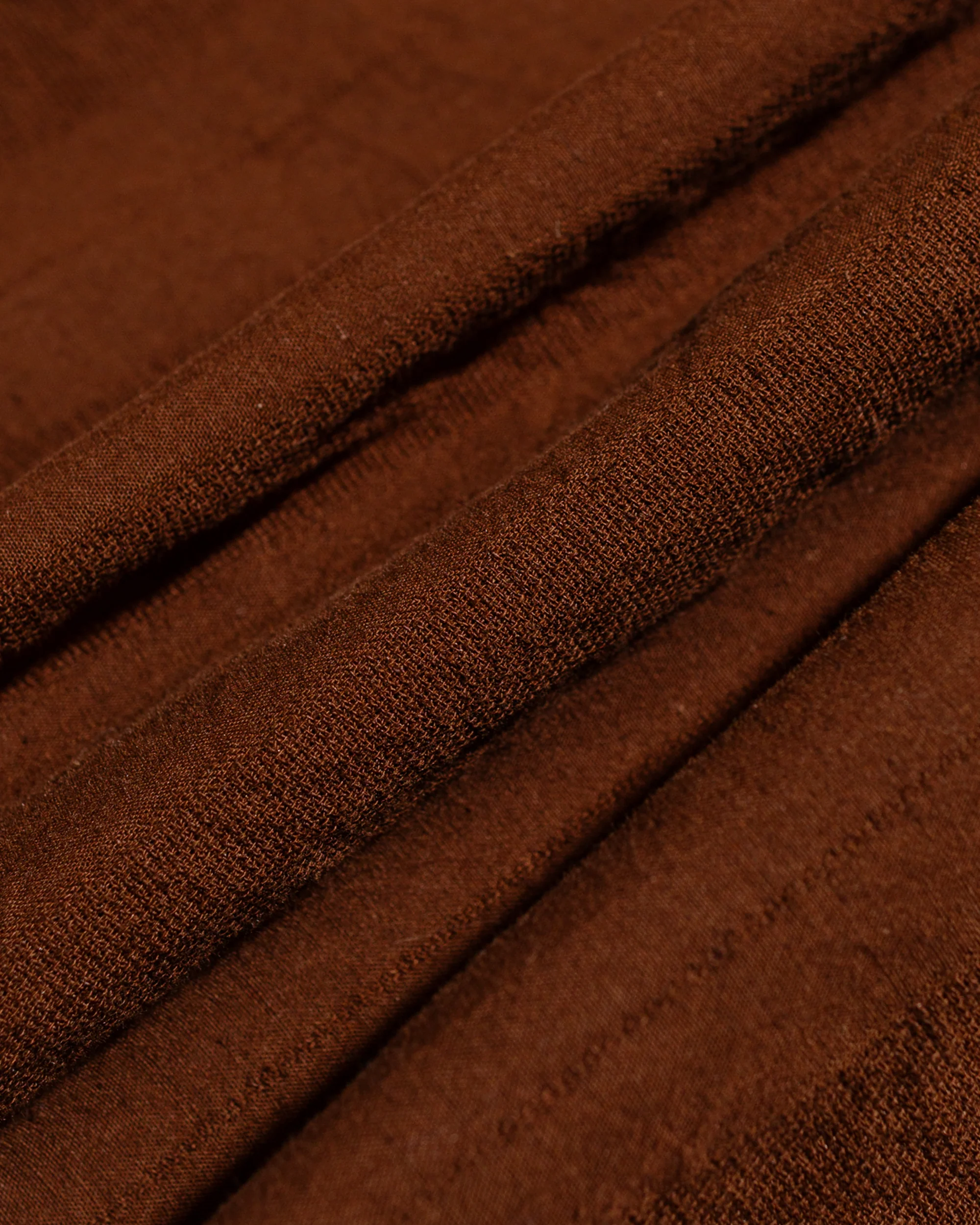 Gitman Vintage Bros. Brown Dobby Stripe Camp Shirt - Image 6