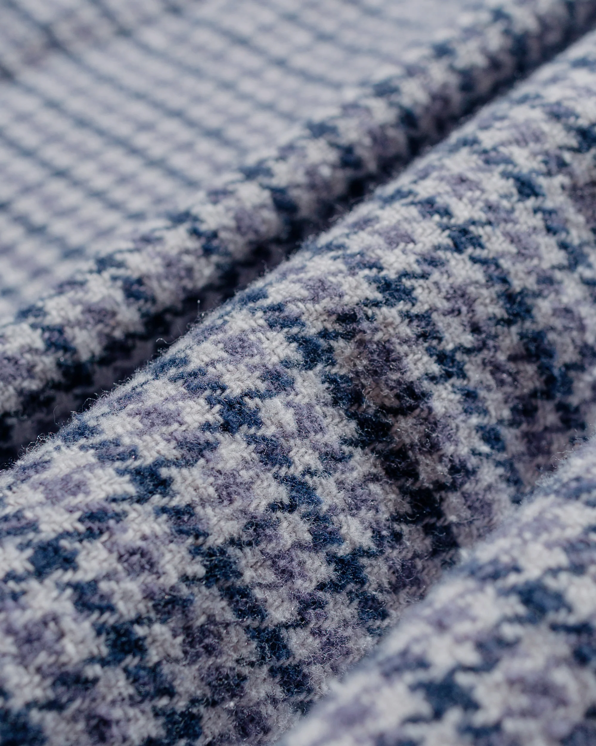 Gitman Vintage Bros. Grey Houndstooth Check Shirt - Image 5