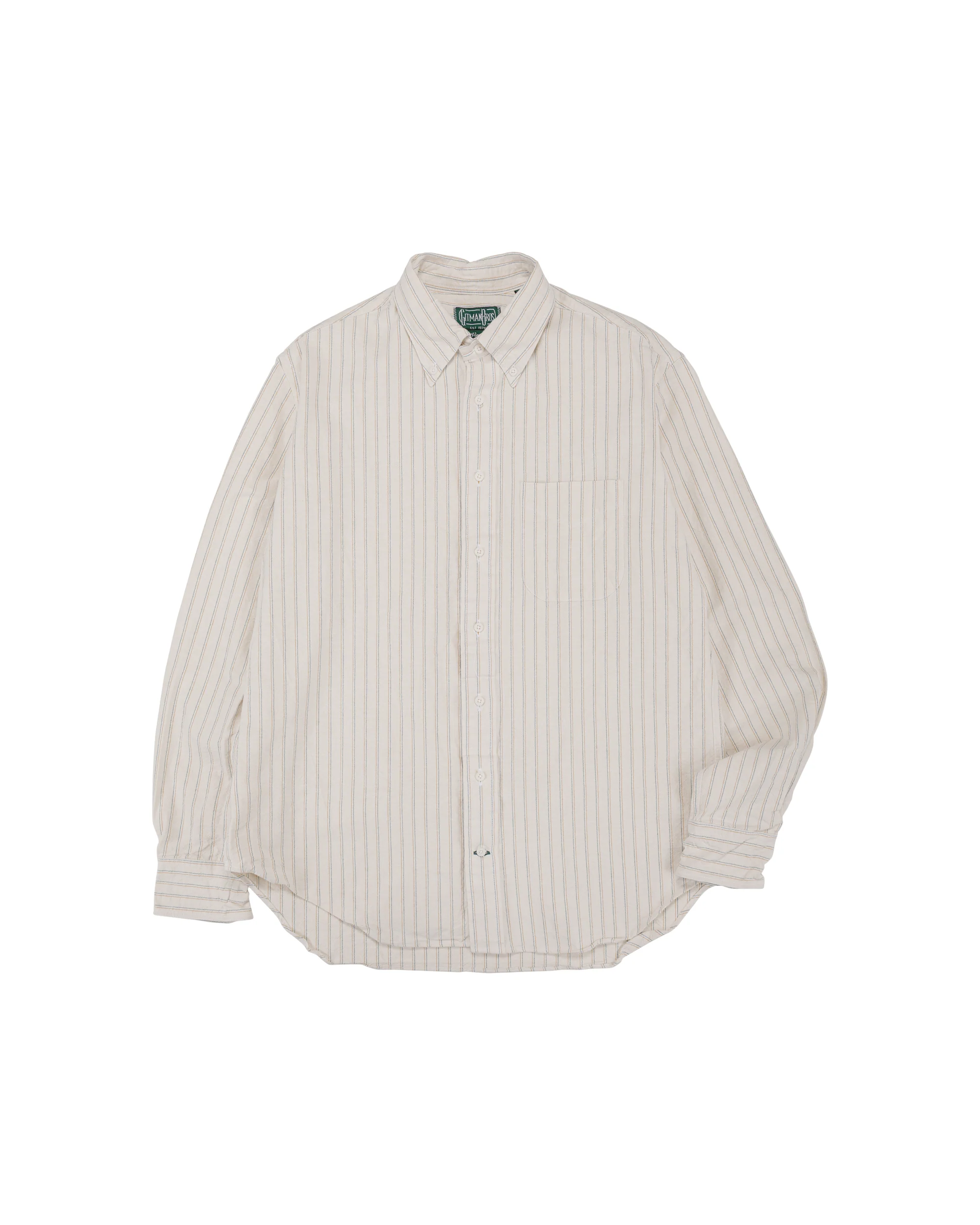 Gitman Vintage Bros. Tan Japanese Striped Oxford