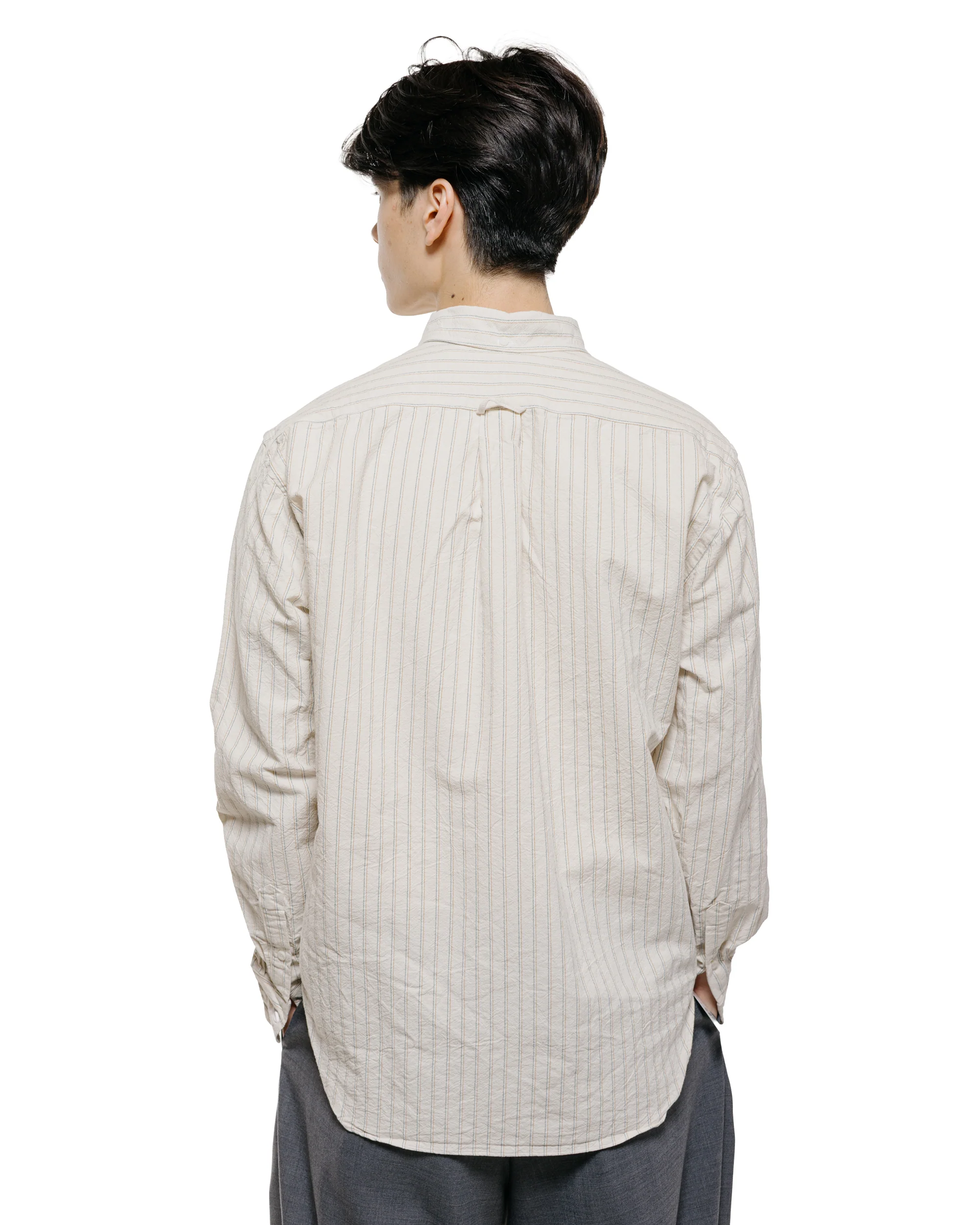 Gitman Vintage Bros. Tan Japanese Striped Oxford - Image 3