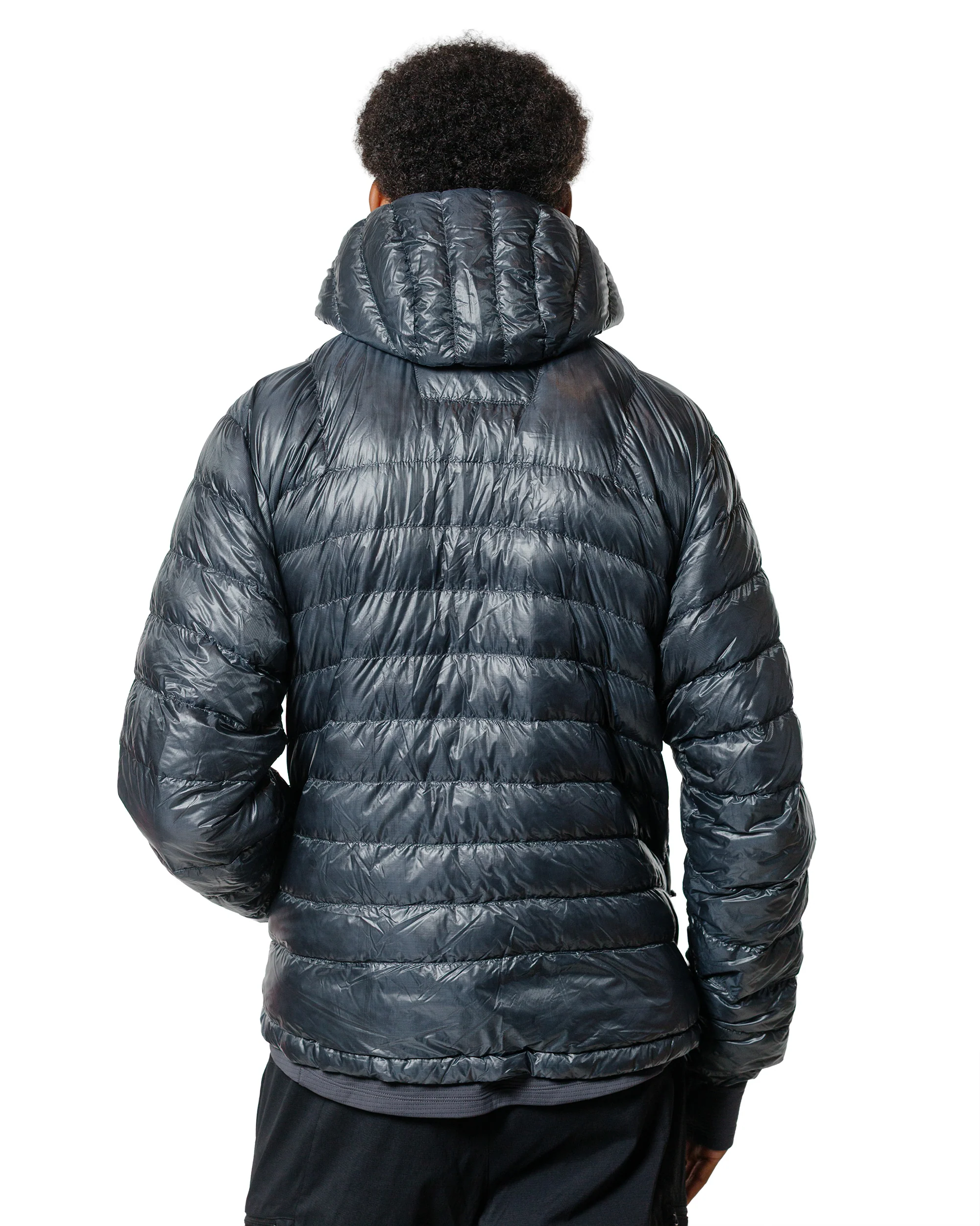 Goldwin 1000FP Sputtering Hooded Down Jacket Wolf Gray - Image 4