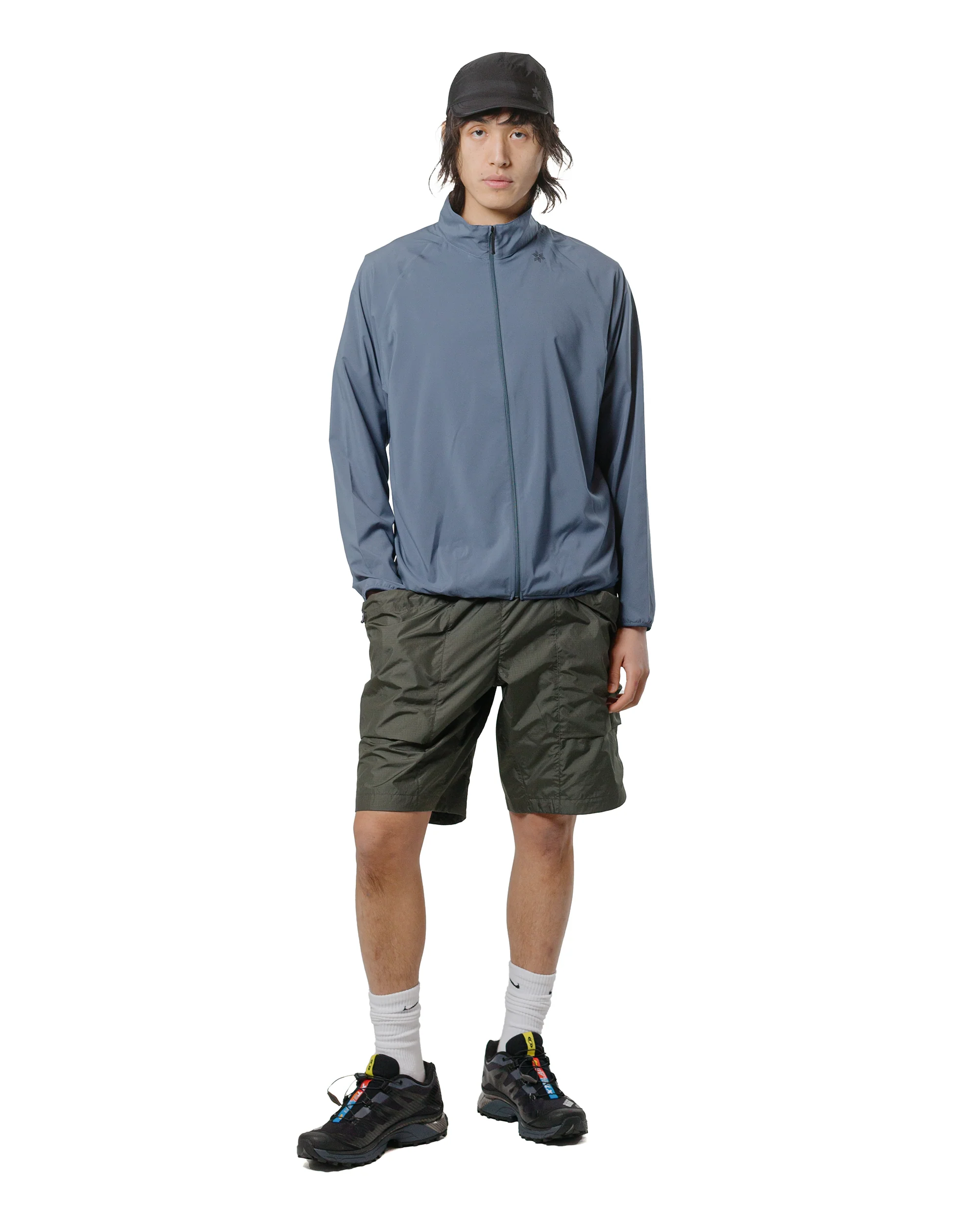 Goldwin Floating Wind Shell Jacket Graphite Navy - Image 4