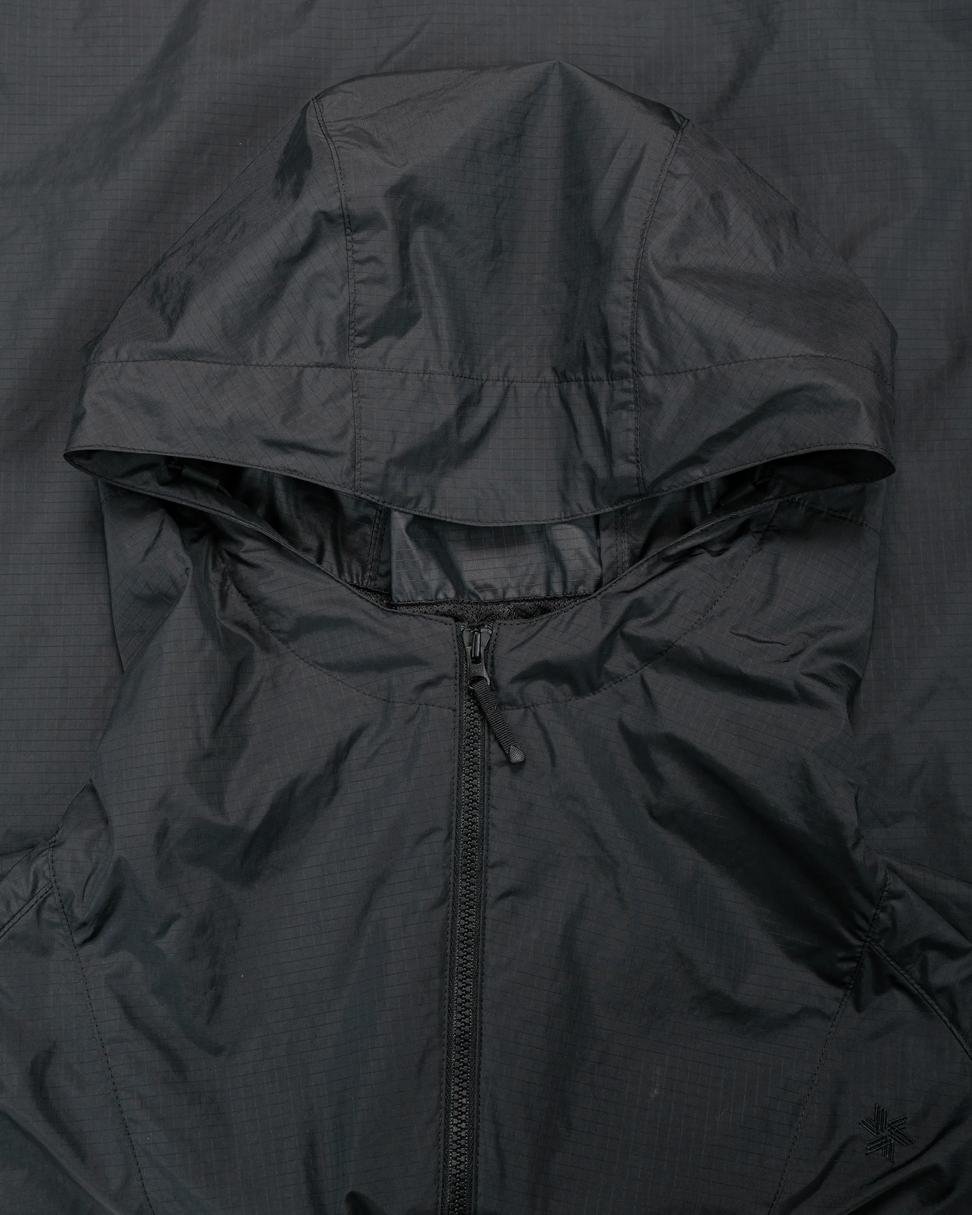 Goldwin Rip-stop Hooded Jacket Black - Image 5