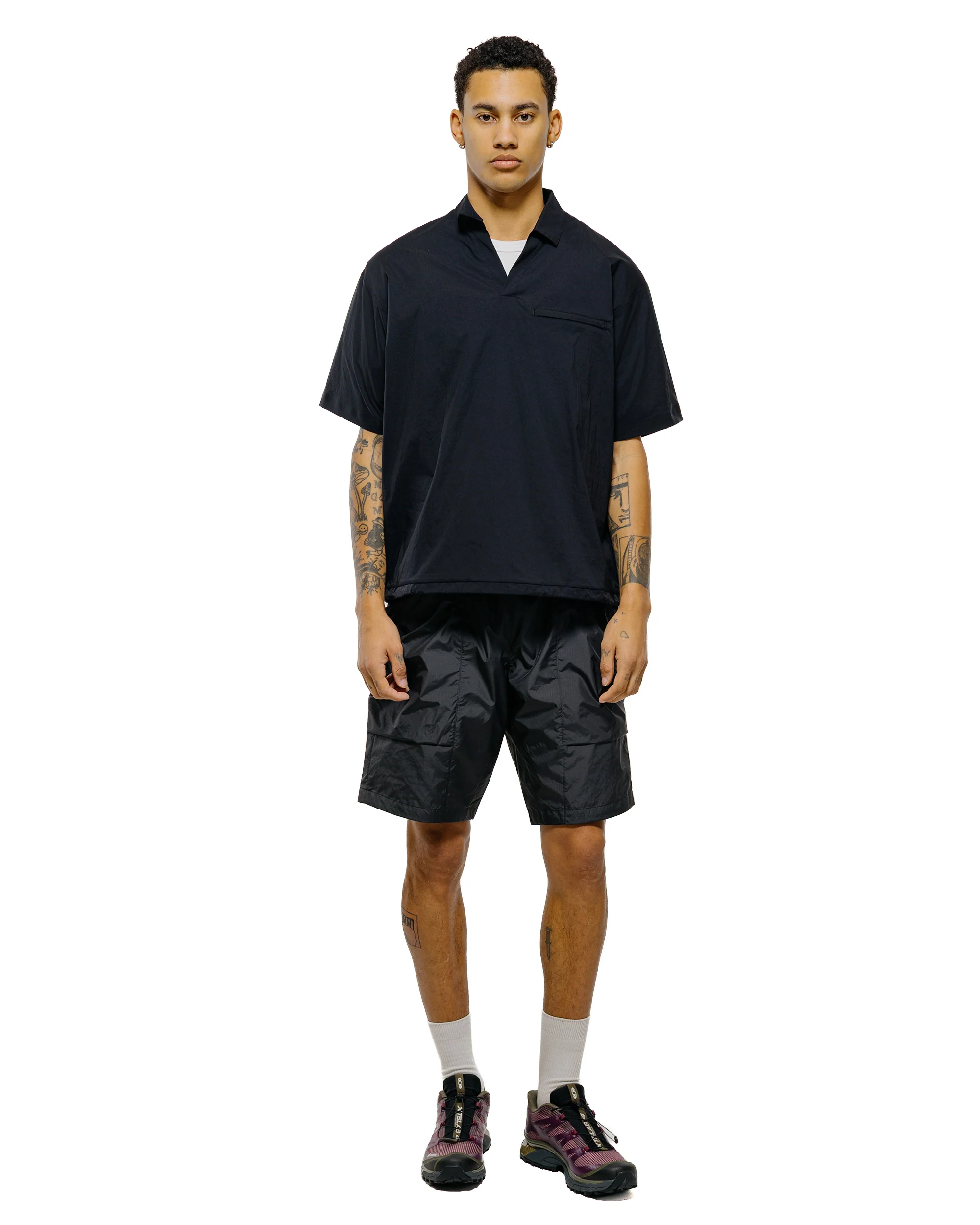 Goldwin Rip-stop Shorts Black - Image 4