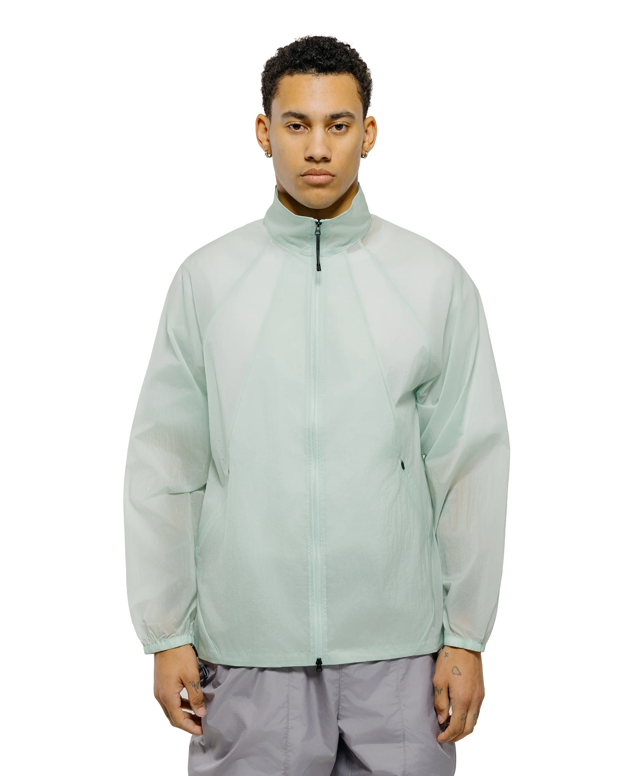 Goldwin Sheer Nylon Wind Jacket Opal Green - Image 2