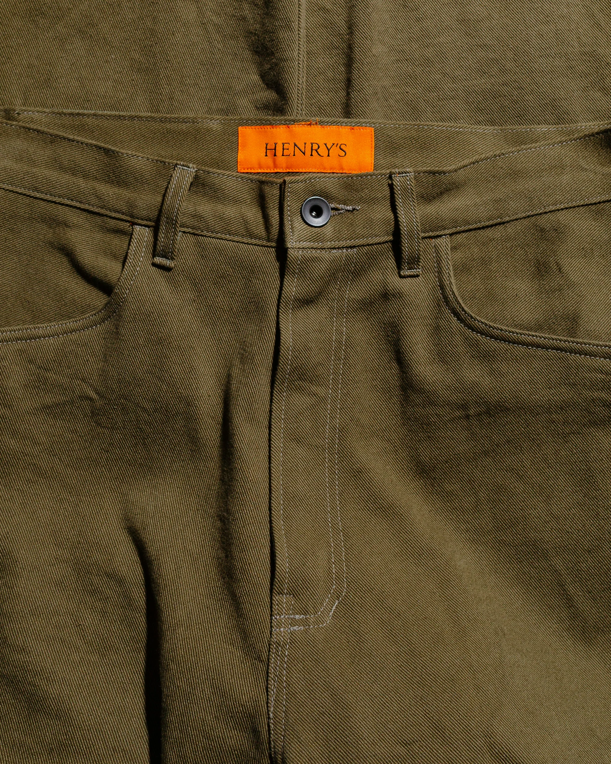 HENRY'S Curved Jeans Crushed Olive - Image 5