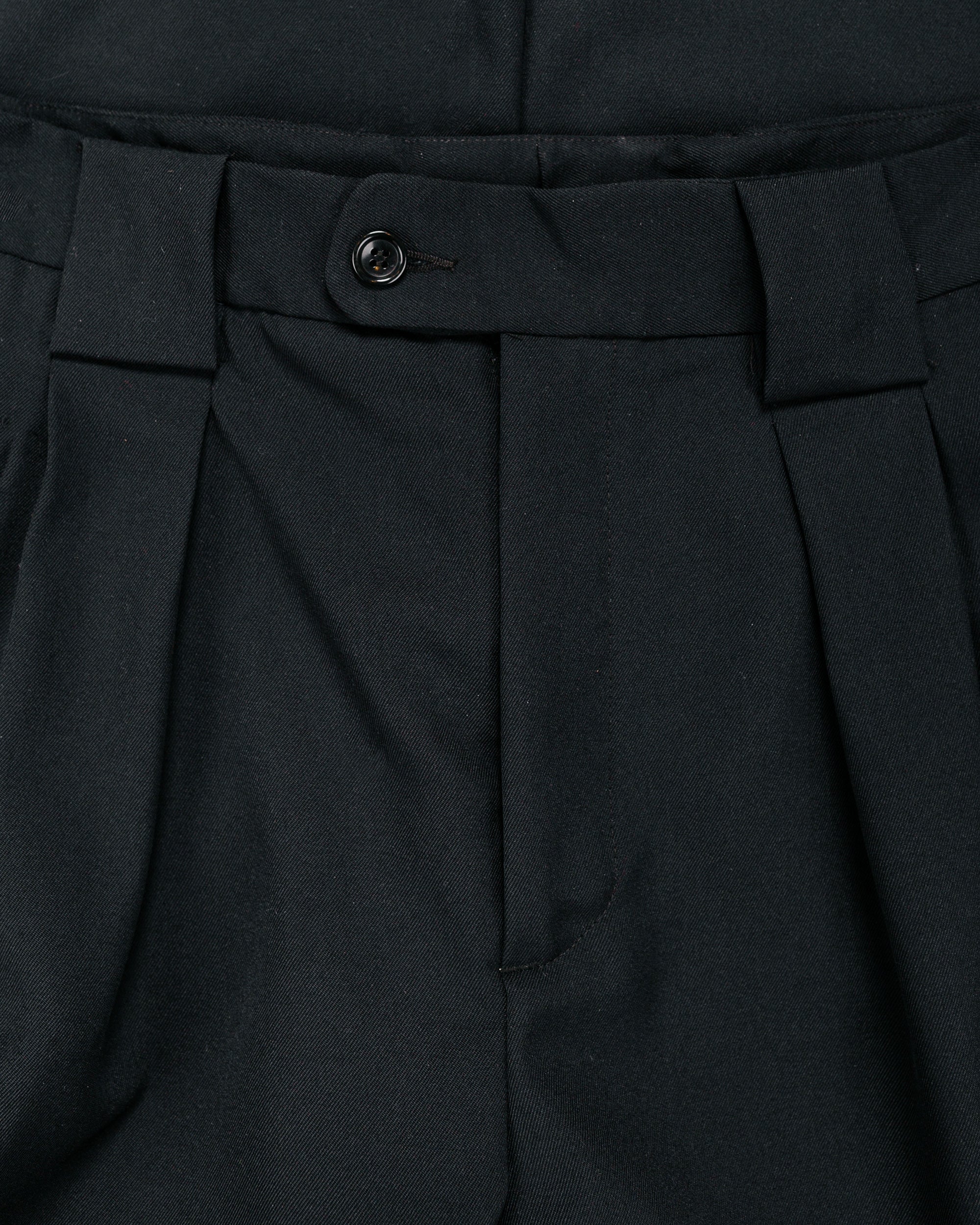 James Coward Mercado Trouser Black Wool Gabardine - Image 5