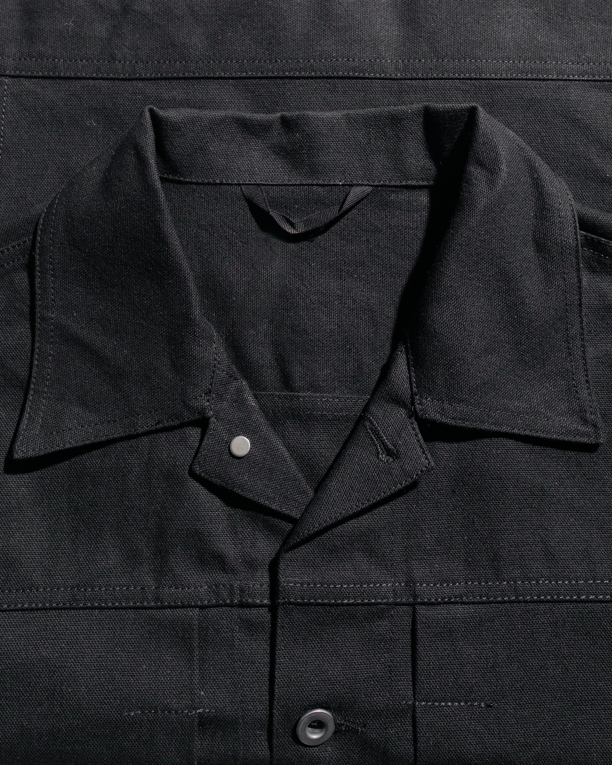 James Coward Range Jacket Black Cotton Washi Oxford Cloth - Image 5