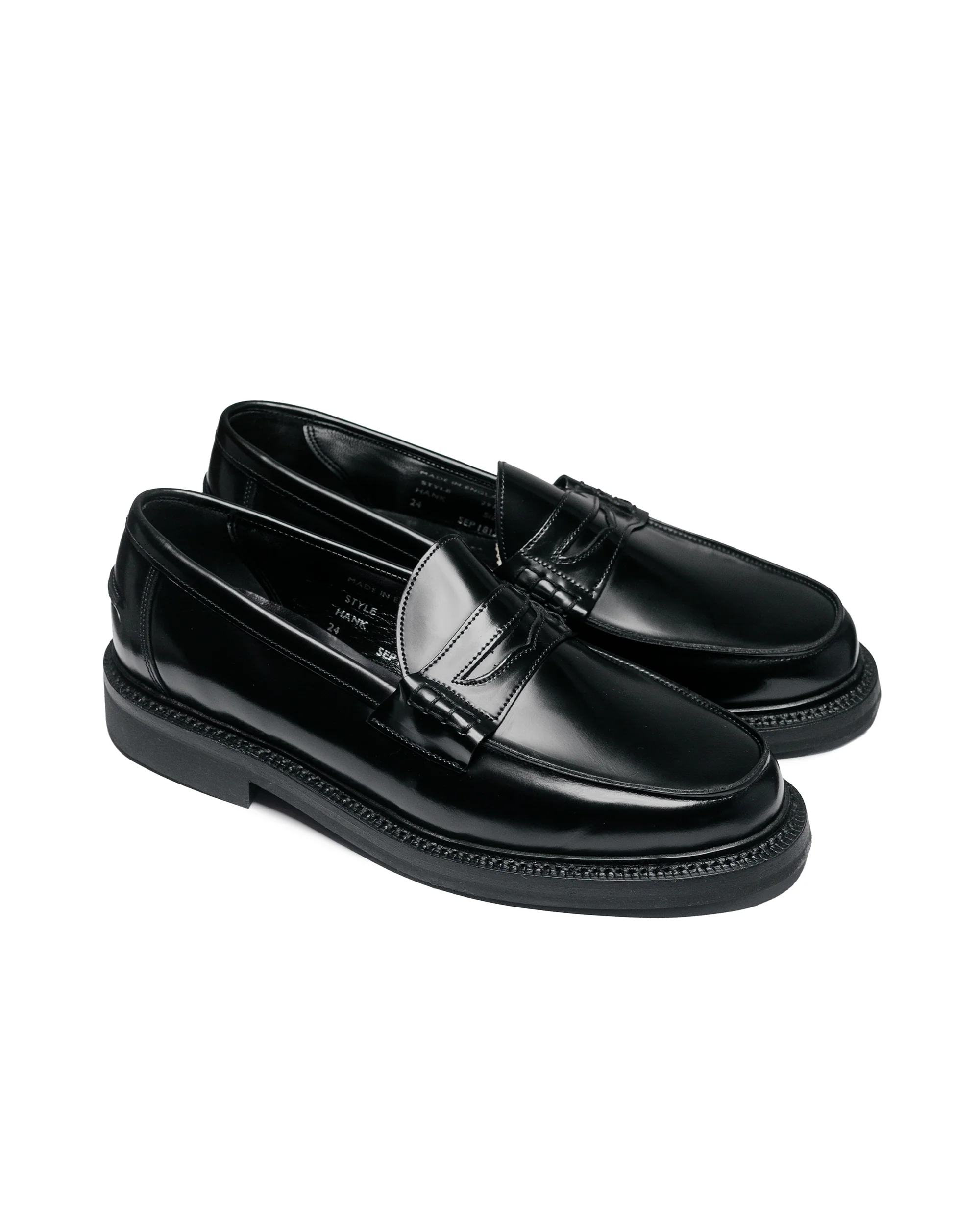James Coward Sanders Peaceful Beef Roll Loafer Black Bookbinder Leather - Image 2