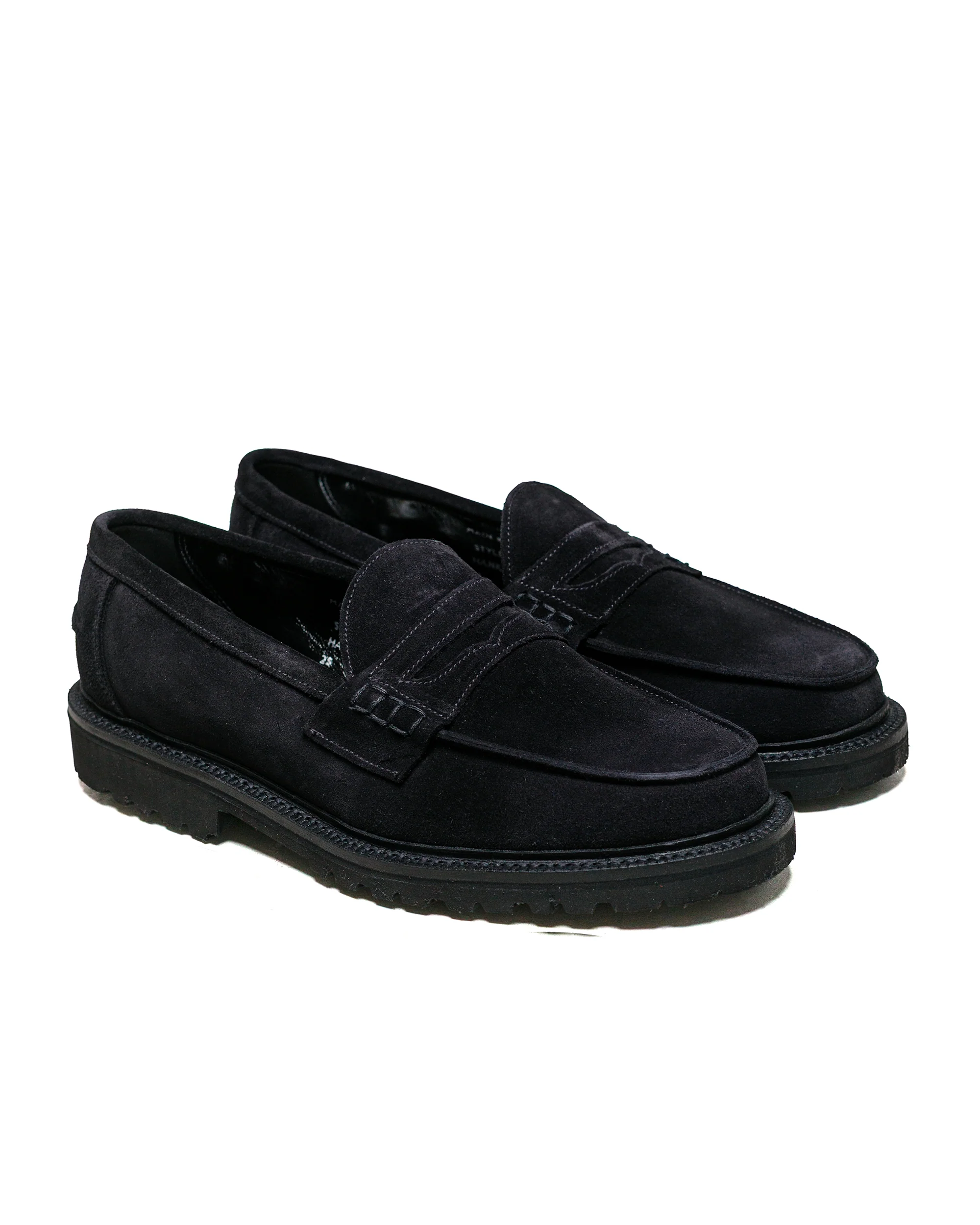 James Coward Sanders Peaceful Beef Roll Loafer Black Suede - Image 2