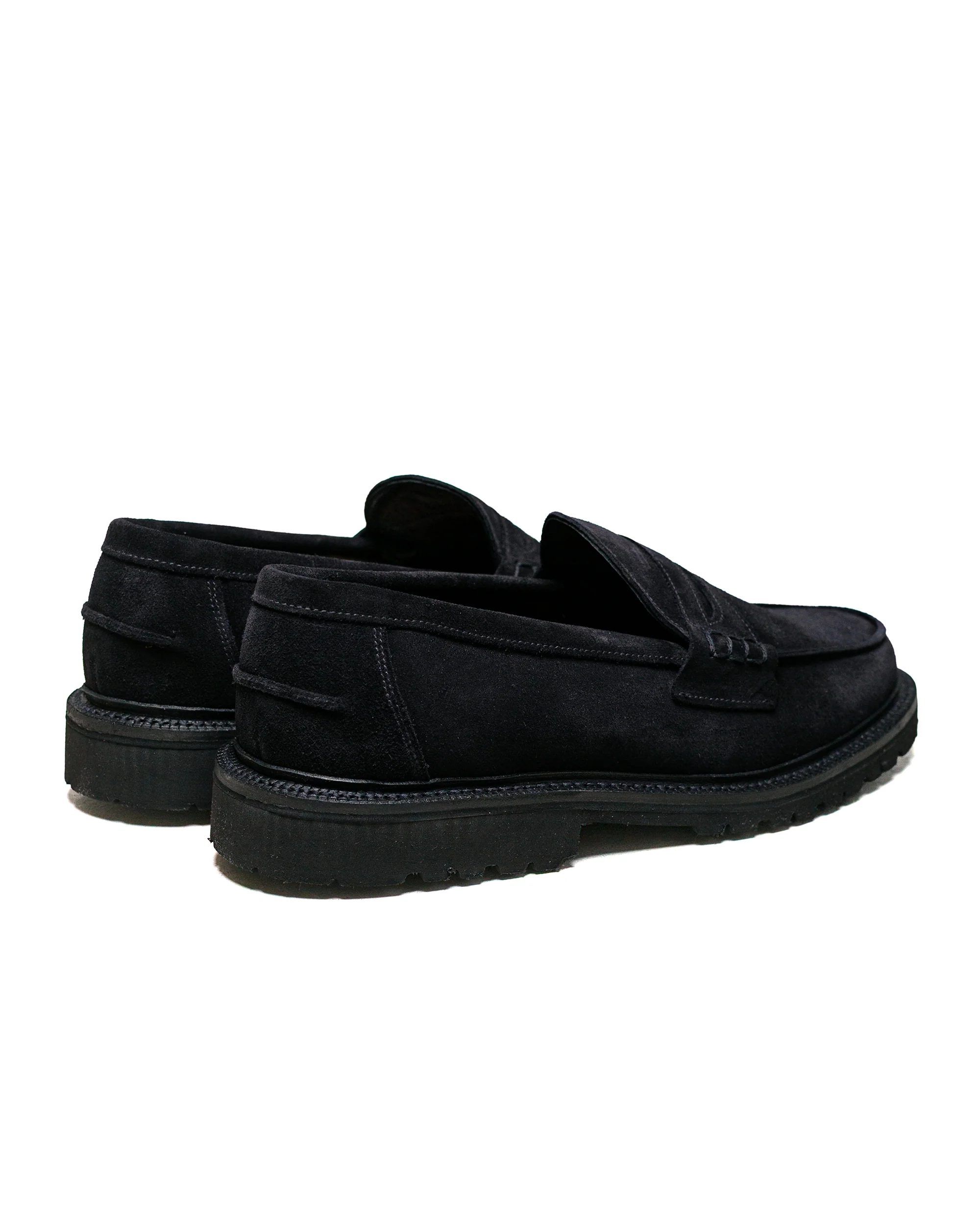 James Coward Sanders Peaceful Beef Roll Loafer Black Suede - Image 3