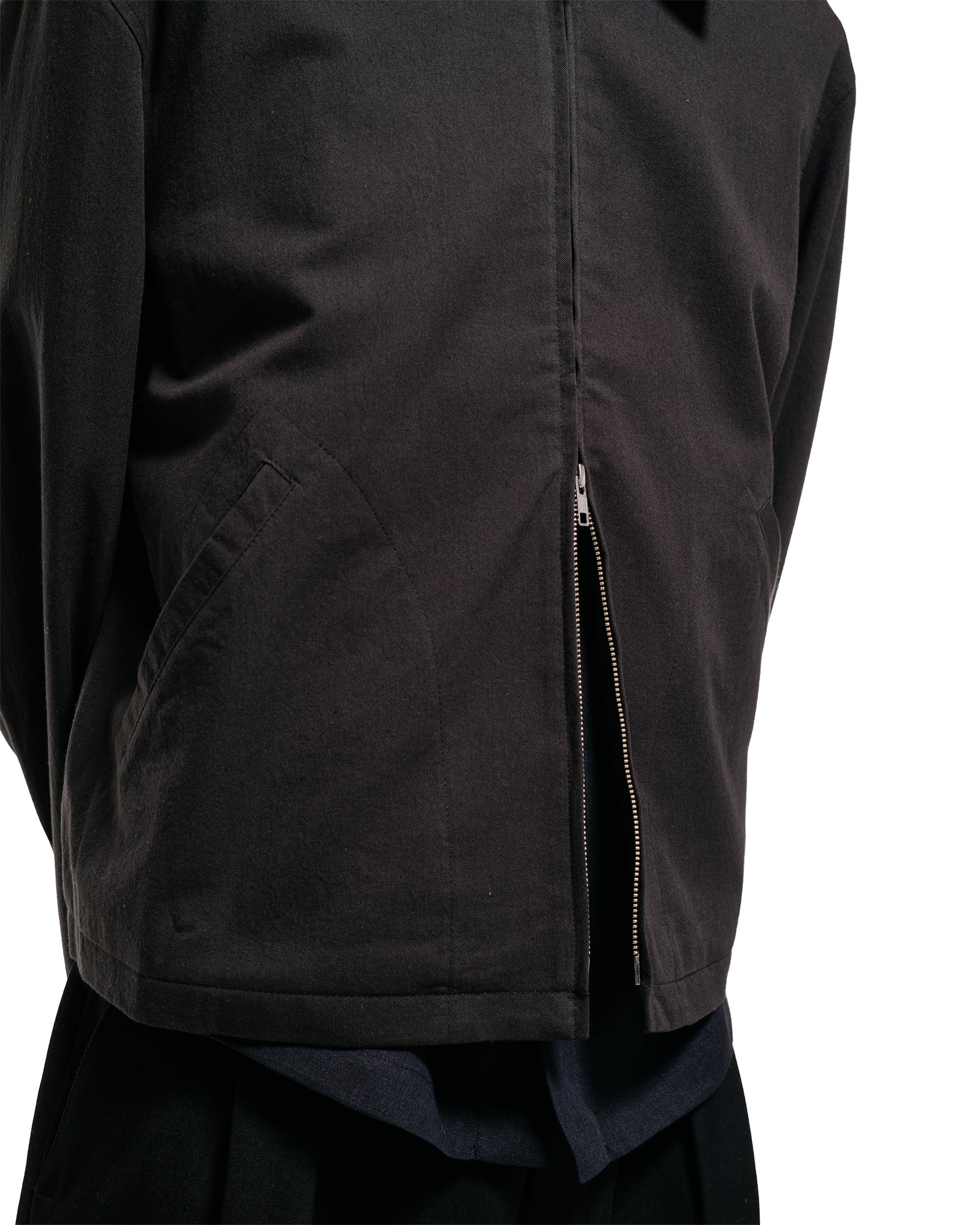 James Coward Site Jacket Dark Grey Cotton Wool Twill - Image 3