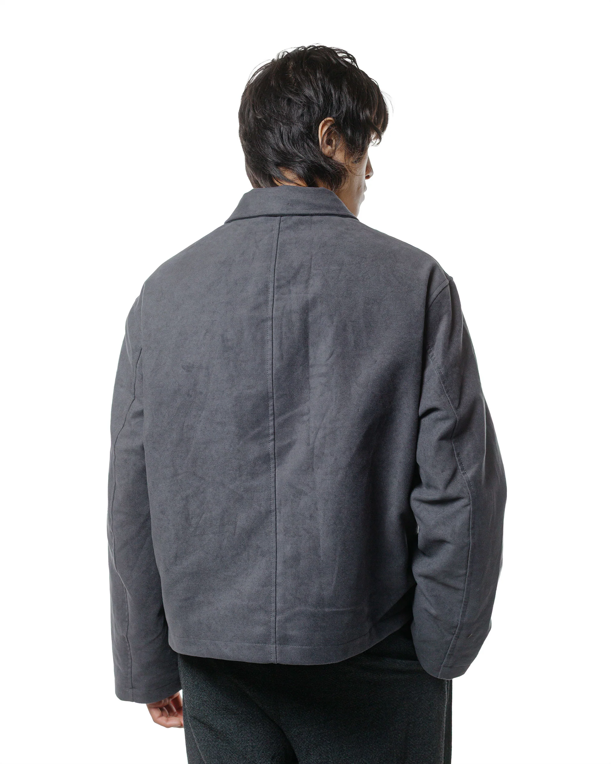 James Coward Site Jacket Grey Cotton Moleskin - Image 3