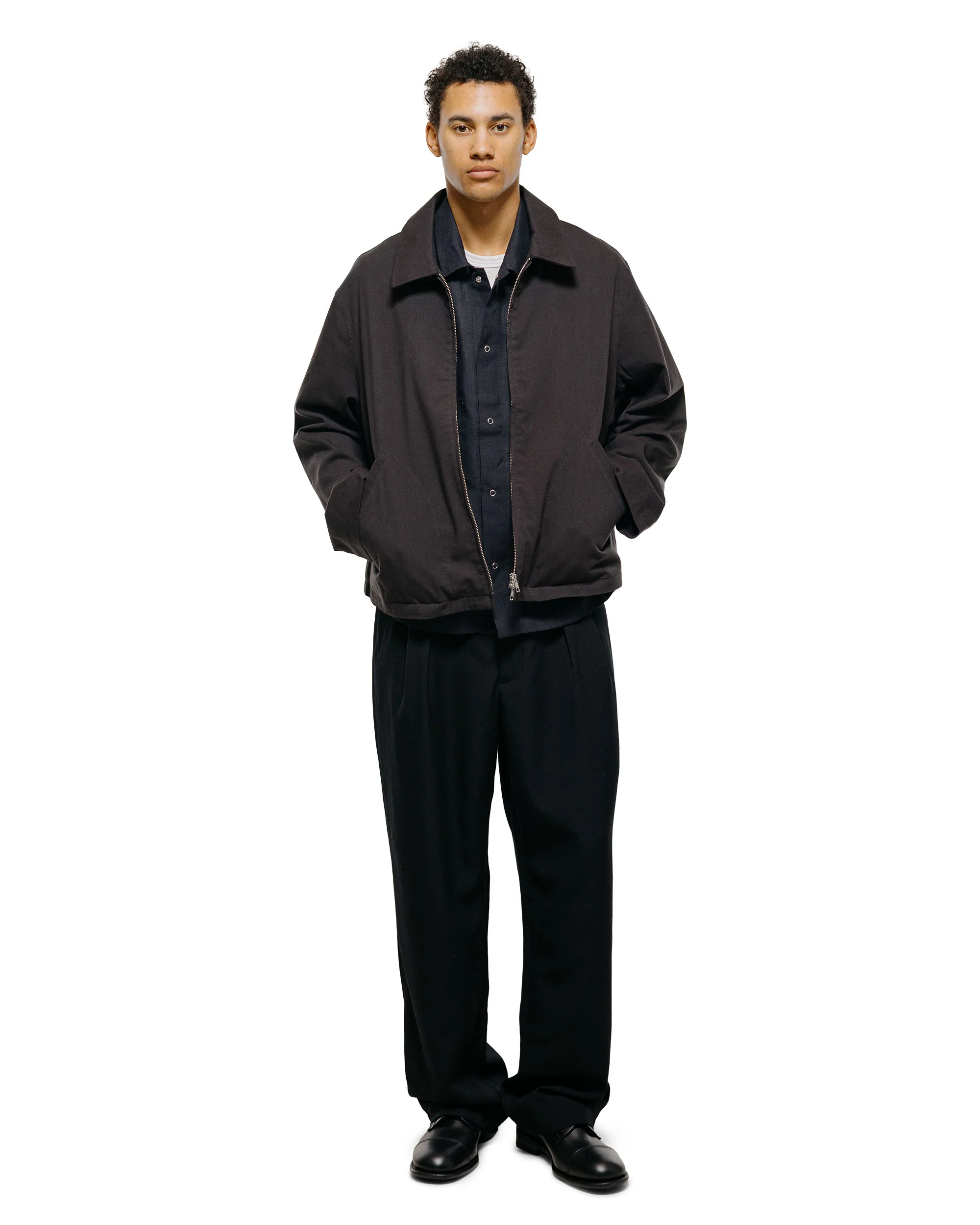 James Coward Sundown Shirt Black Lightweight Belgian Linen - Image 5