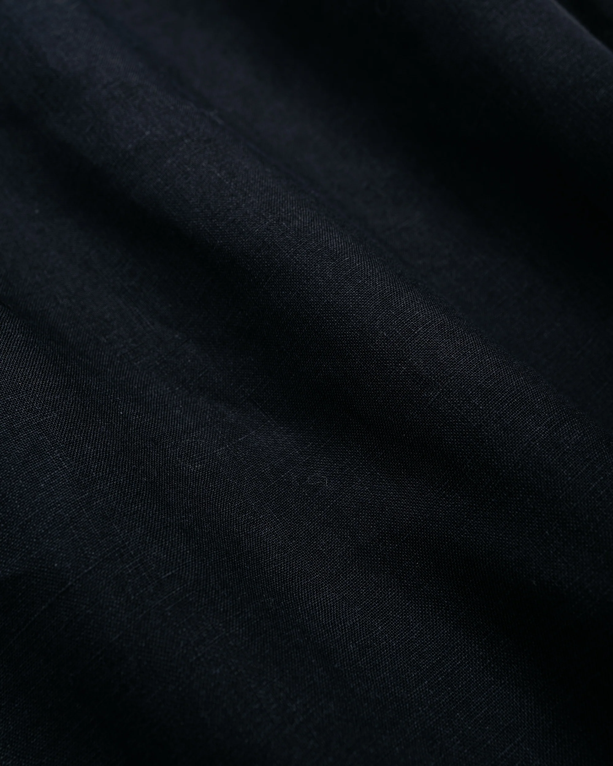 James Coward Sundown Shirt Black Lightweight Belgian Linen - Image 6