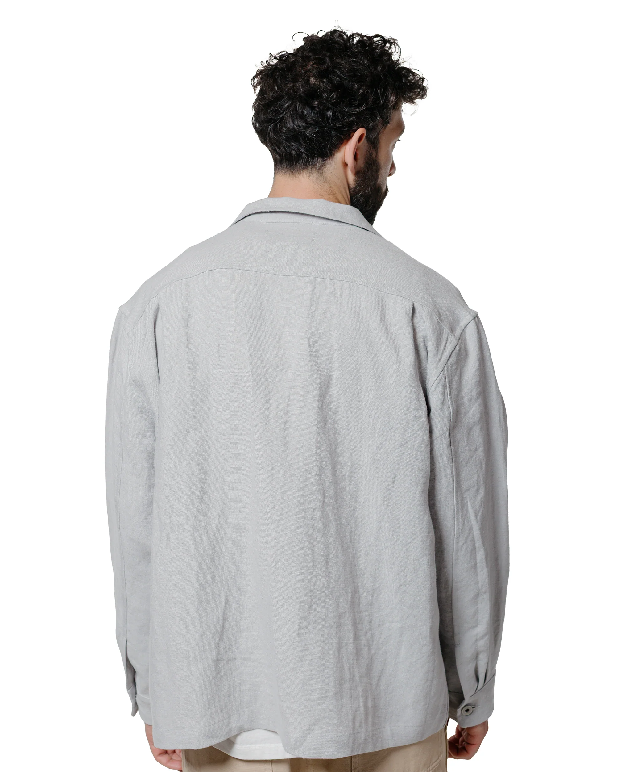 James Coward Travail Shirt Corsica Sky Welterweight Linen - Image 3