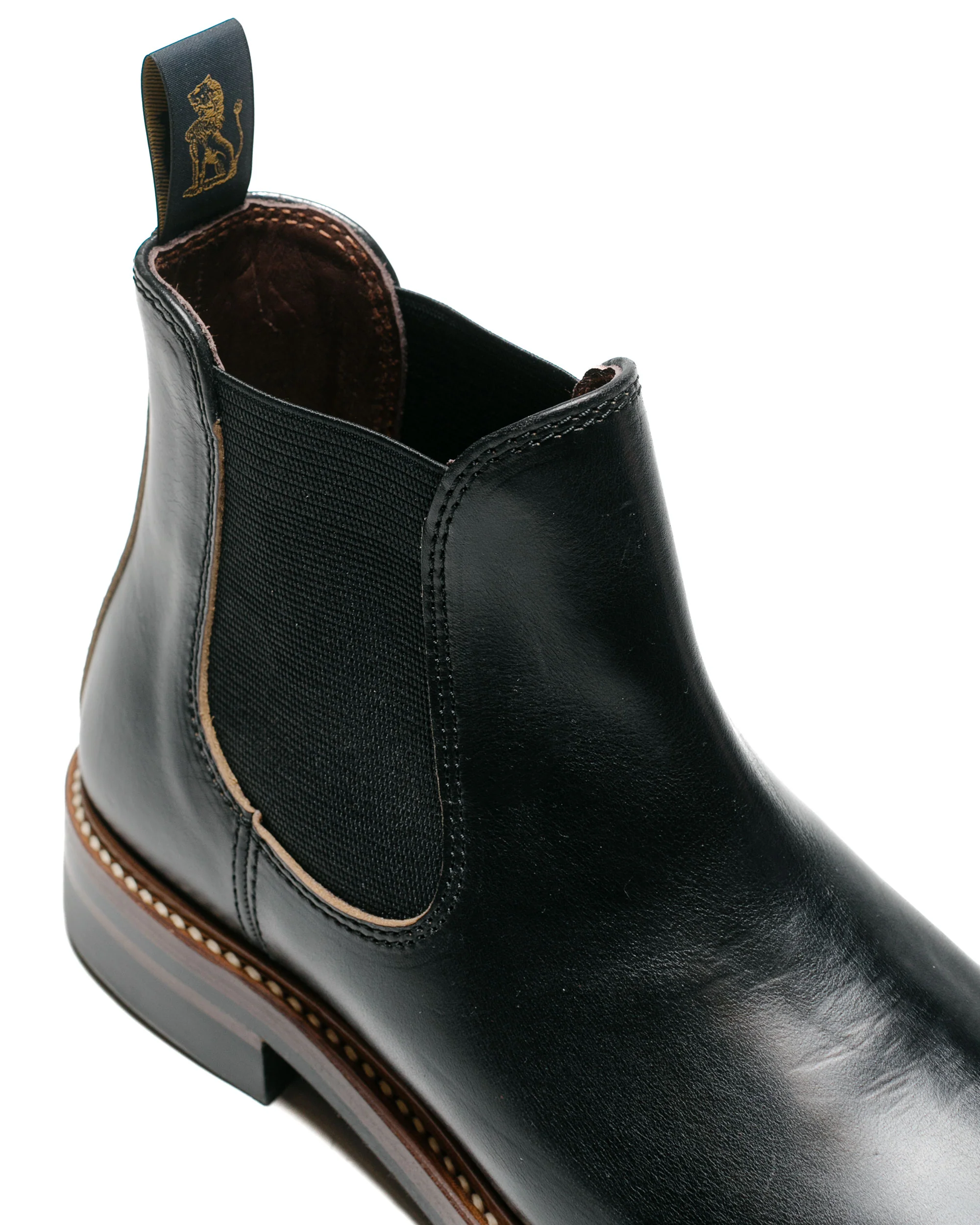 John Lofgren Bootmaker Chelsea Boots Horween CXL Black - Image 3