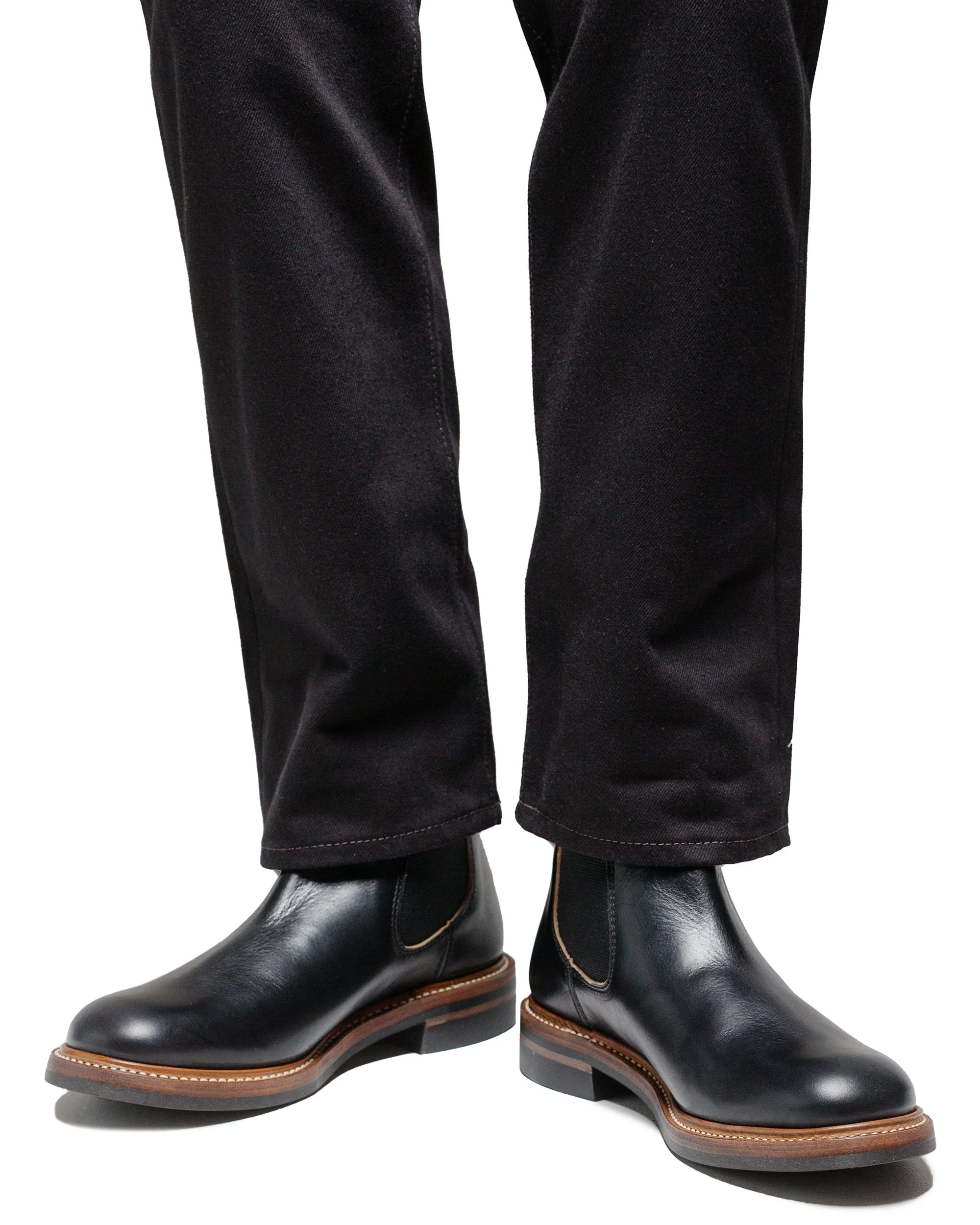 John Lofgren Bootmaker Chelsea Boots Horween CXL Black - Image 6